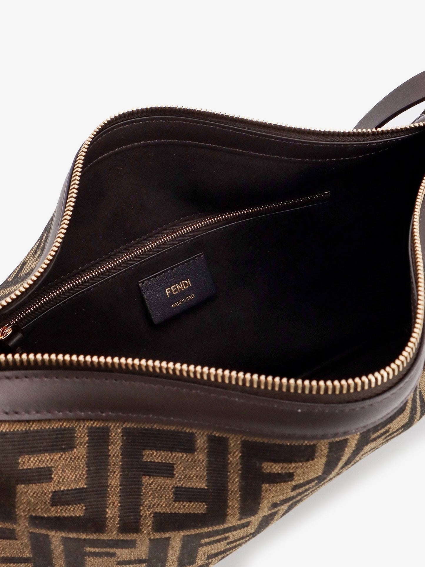 Fendi Women Simply Medium Ff Jacquard Fabric Crossbody Bag FENDI