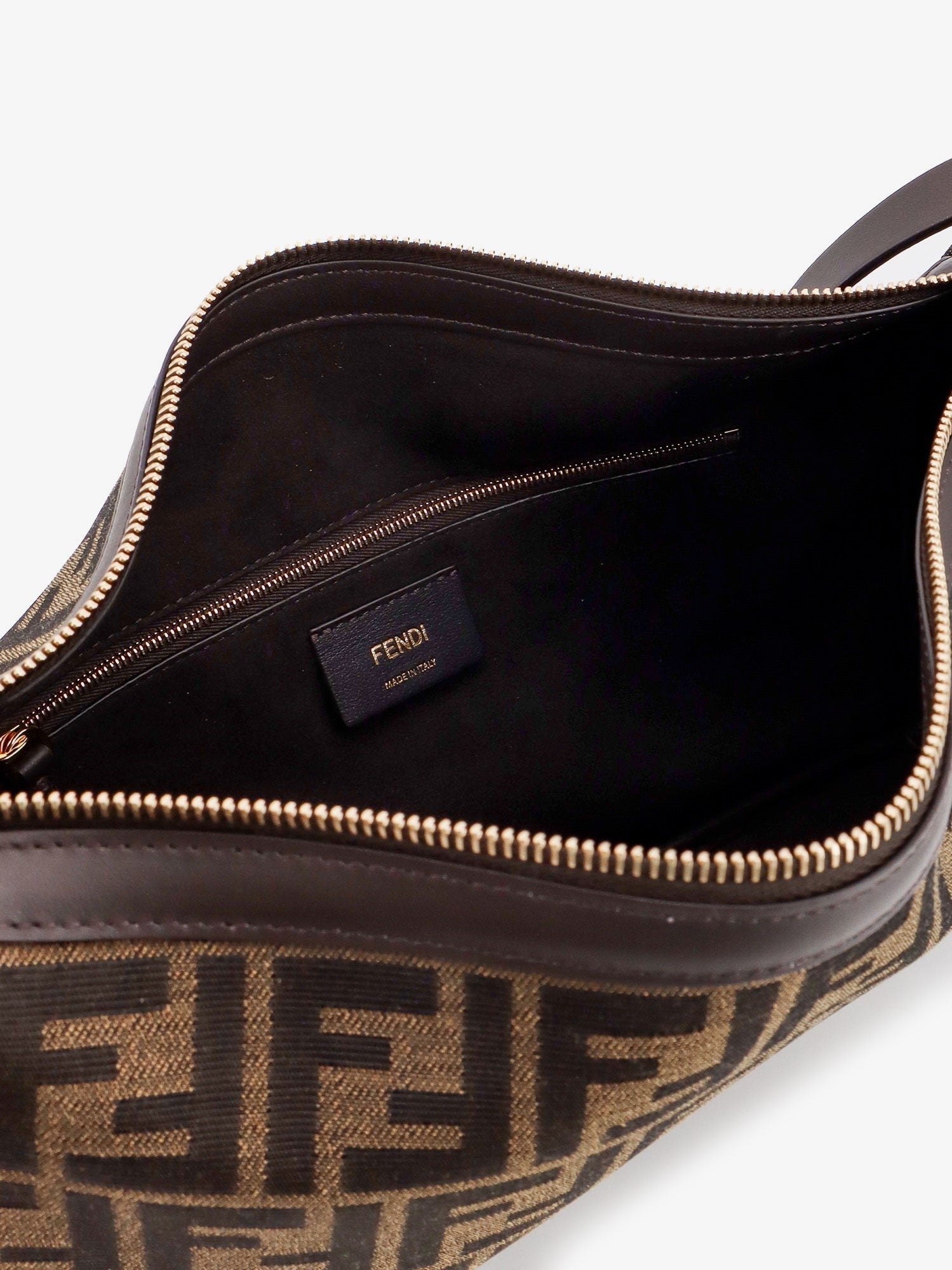 Fendi Women Simply Medium Ff Jacquard Fabric Crossbody Bag FENDI