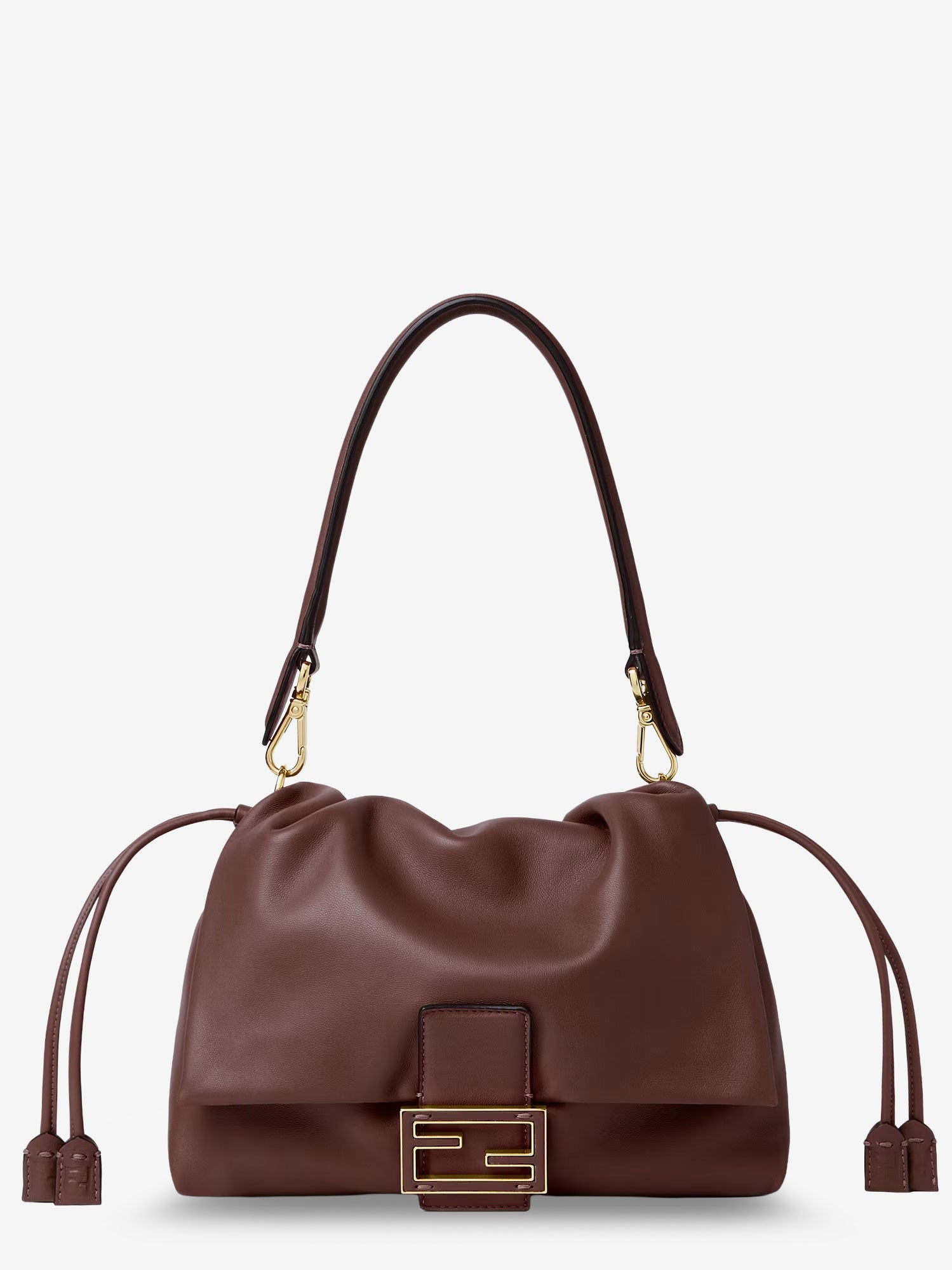 Fendi Women Mamma Baguette Medium Leather Crossbody Bag FENDI