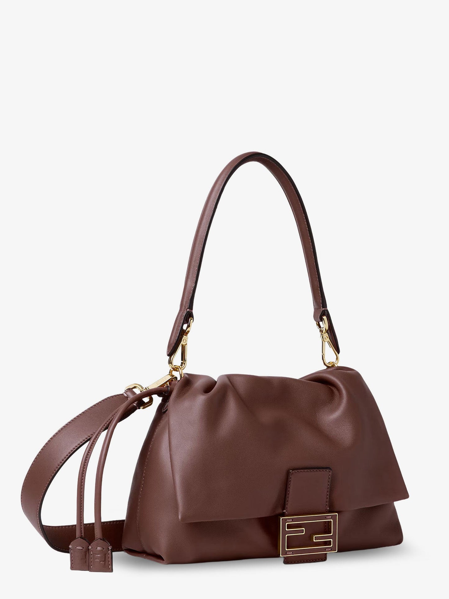 Fendi Women Mamma Baguette Medium Leather Crossbody Bag FENDI
