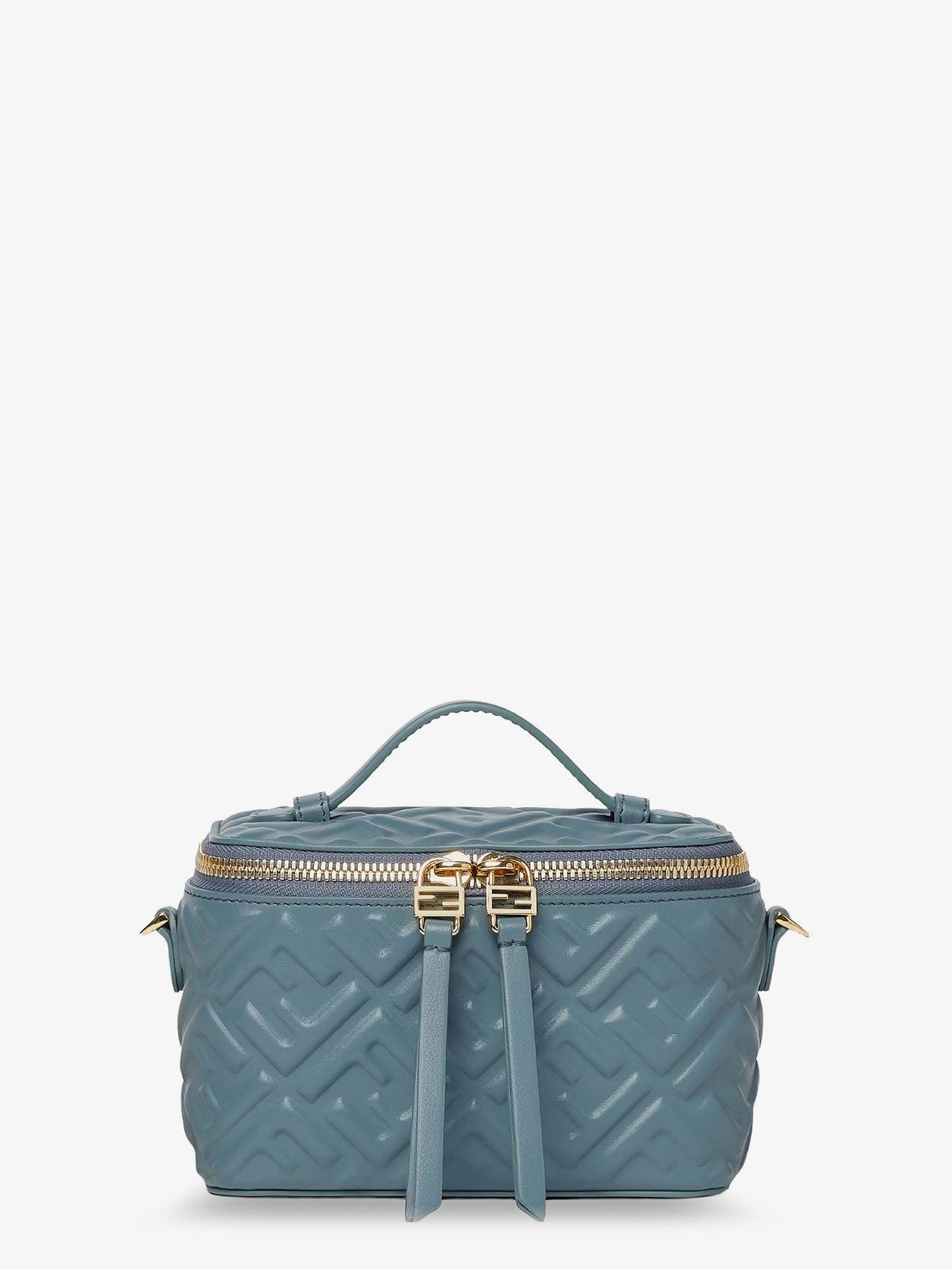 Fendi Women Fendi Vanity Leather Crossbody Bag With Ff Motif FENDI