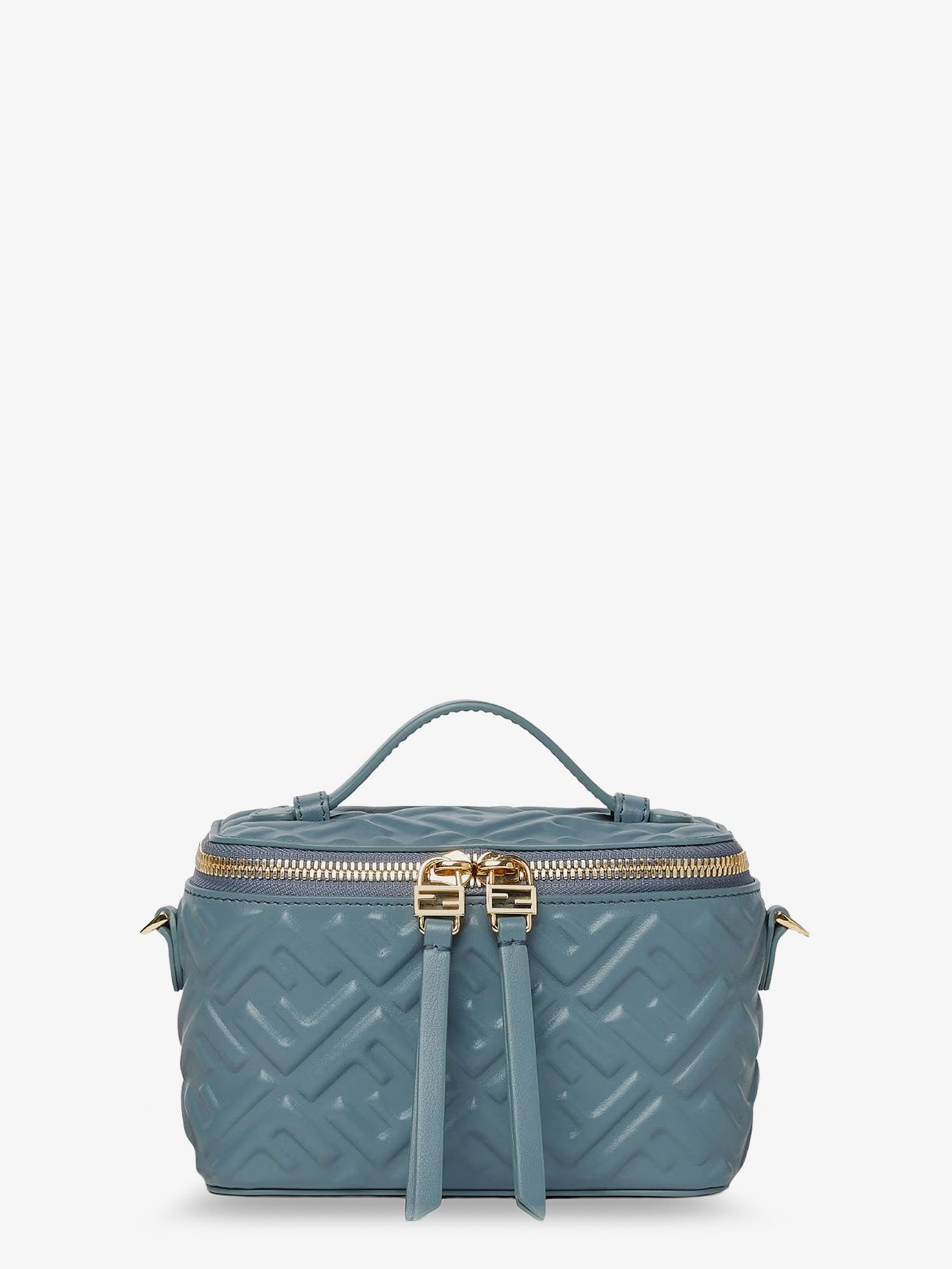 Fendi Women Fendi Vanity Leather Crossbody Bag With Ff Motif FENDI