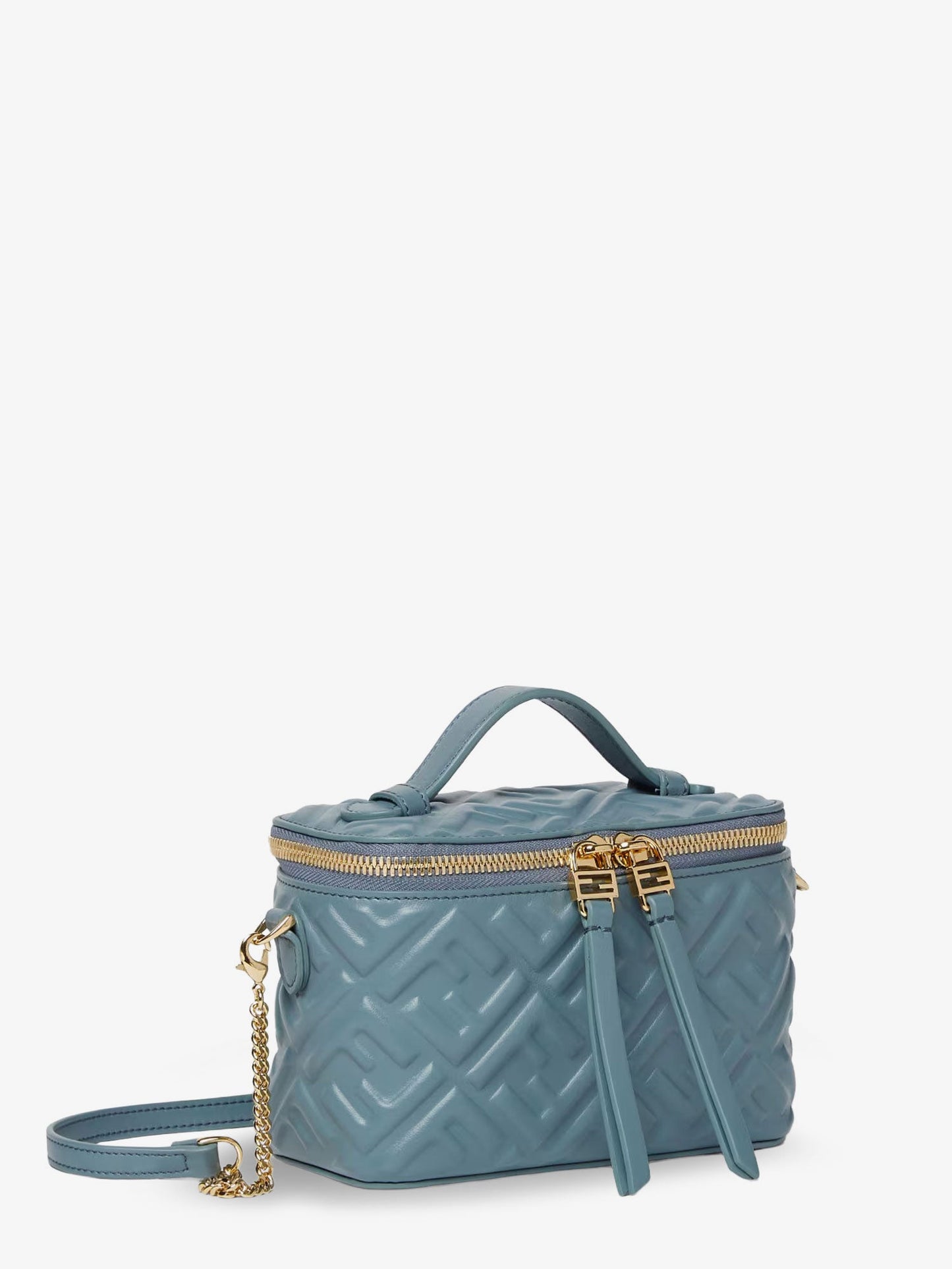 Fendi Women Fendi Vanity Leather Crossbody Bag With Ff Motif FENDI