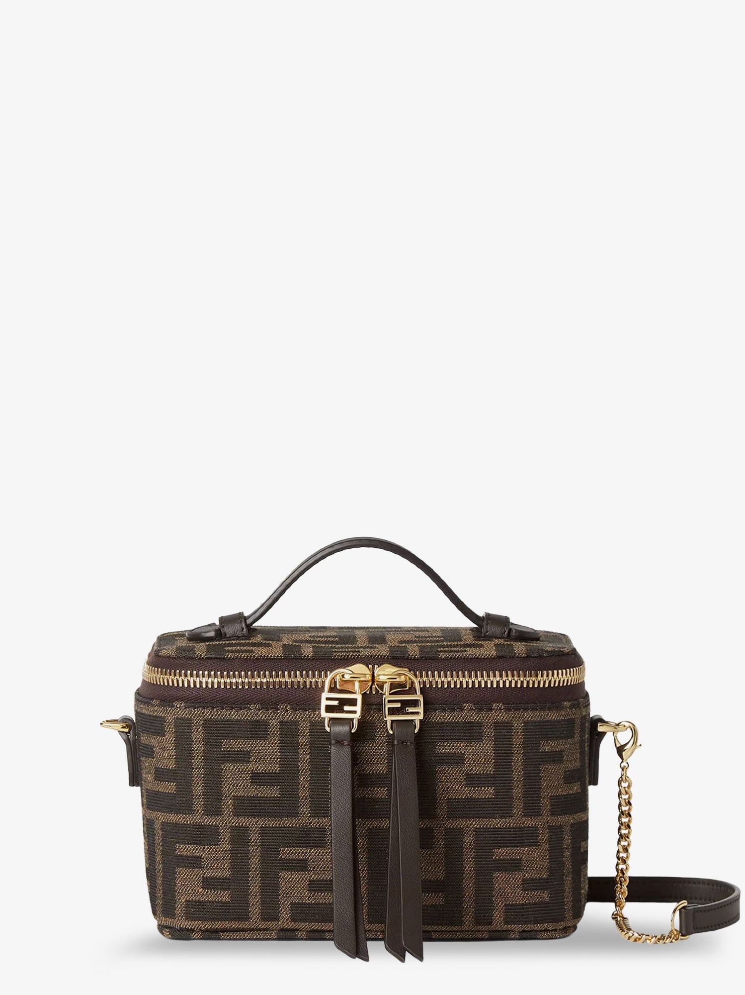 Fendi Women Vanity Crossbody Bag In Ff Jacquard Fabric FENDI