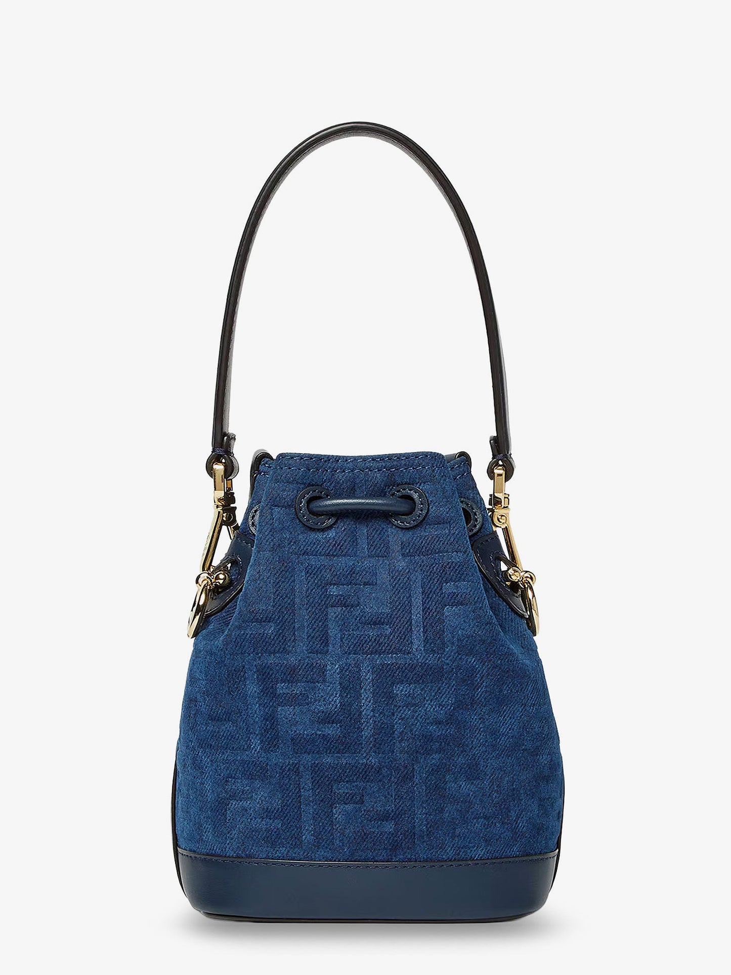 Fendi Women Mon Tresor Ff Flocked Denim Crossbody Bag FENDI