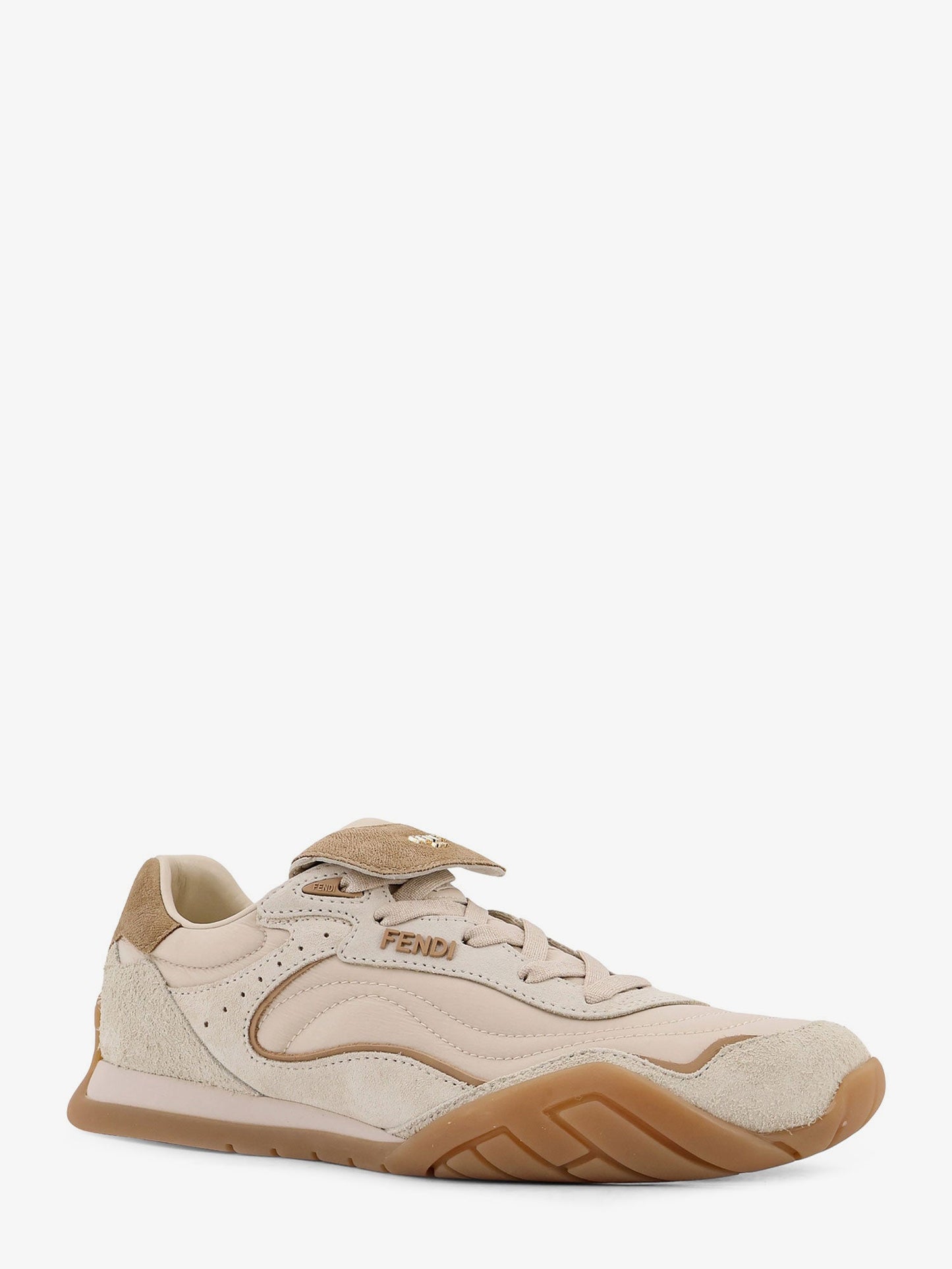 Fendi Women Fendi Wave Pulse Suede Sneakers