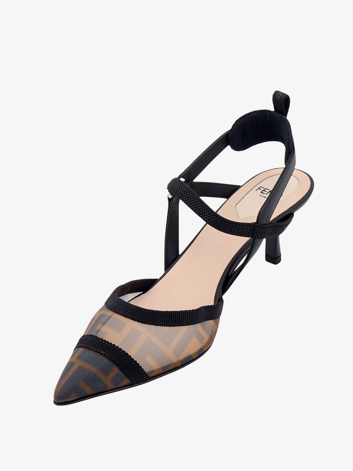 Fendi Women Colibrã¬ Lite Pumps In Ff Mesh FENDI