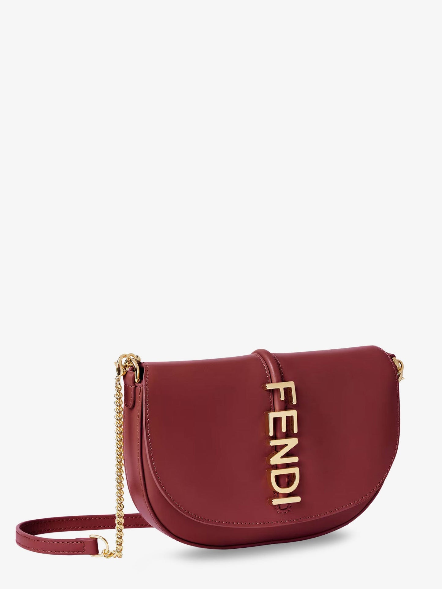 Fendi Women Wallet On Chain Fendigraphy Leather Crossbody Bag FENDI