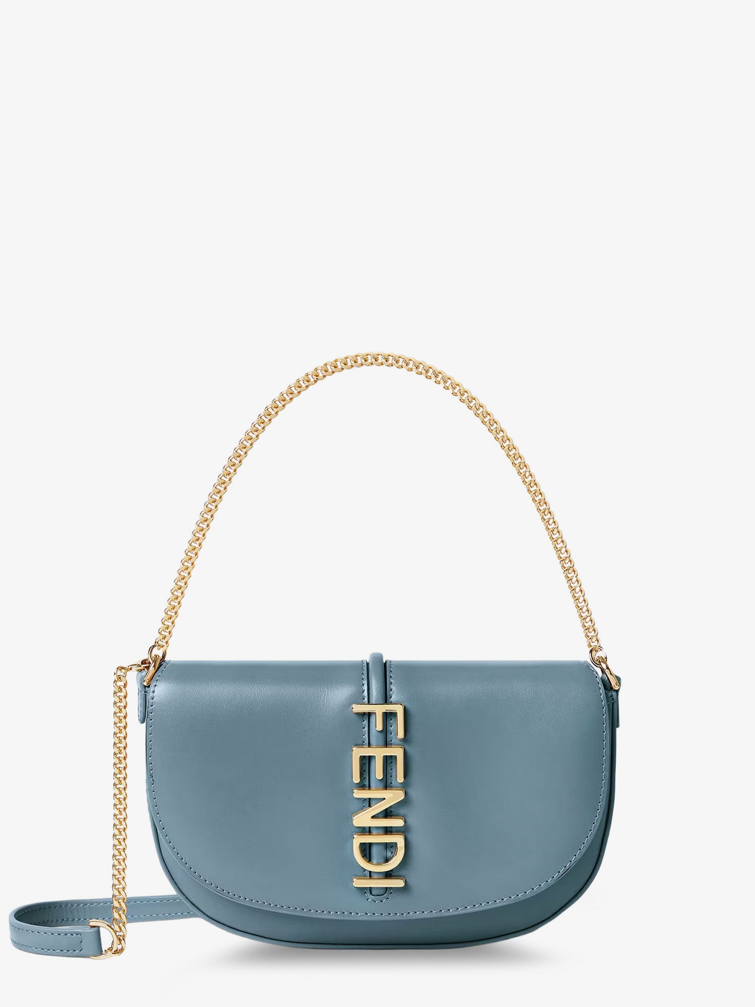 Fendi Women Wallet On Chain Fendigraphy Leather Crossbody Bag FENDI
