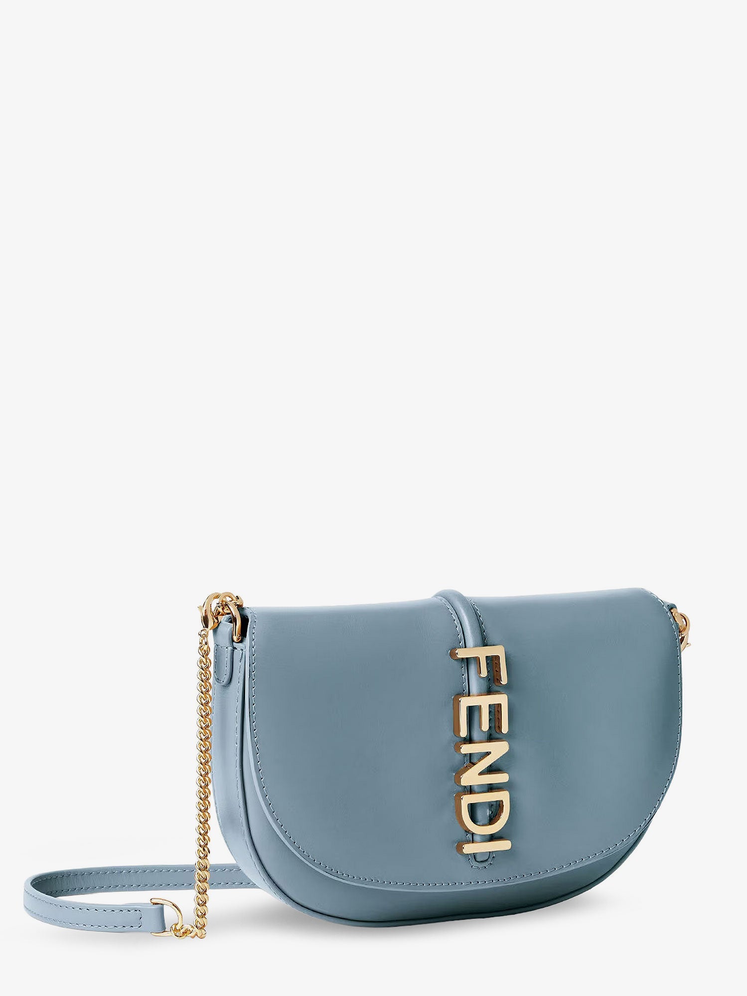 Fendi Women Wallet On Chain Fendigraphy Leather Crossbody Bag FENDI