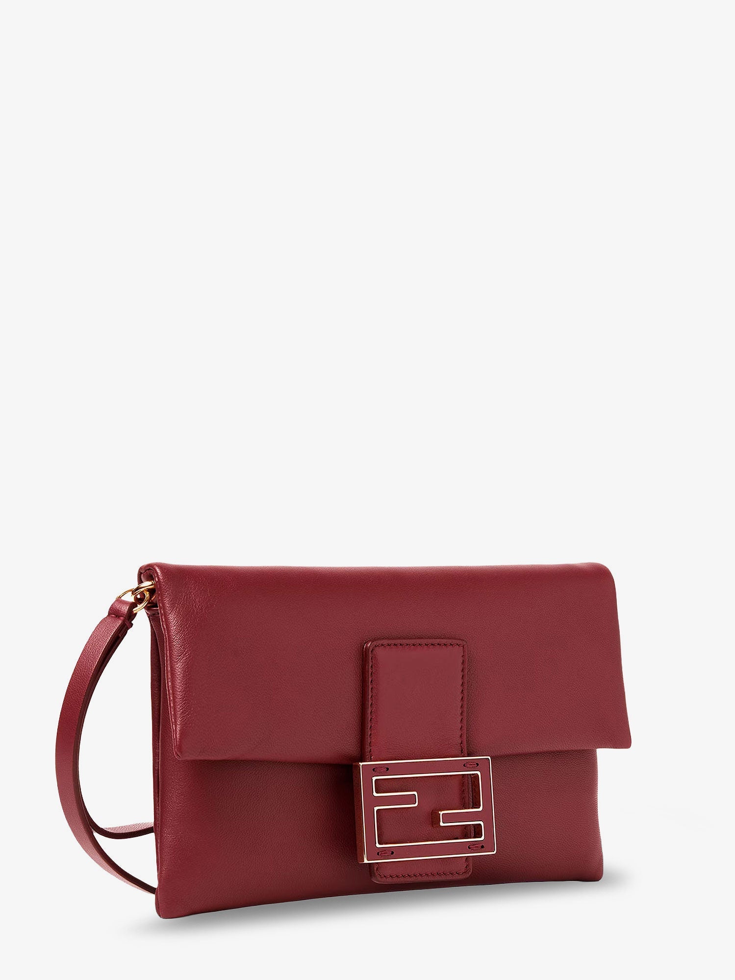 Fendi Women Mamma Baguette Leather Crossbody Bag FENDI