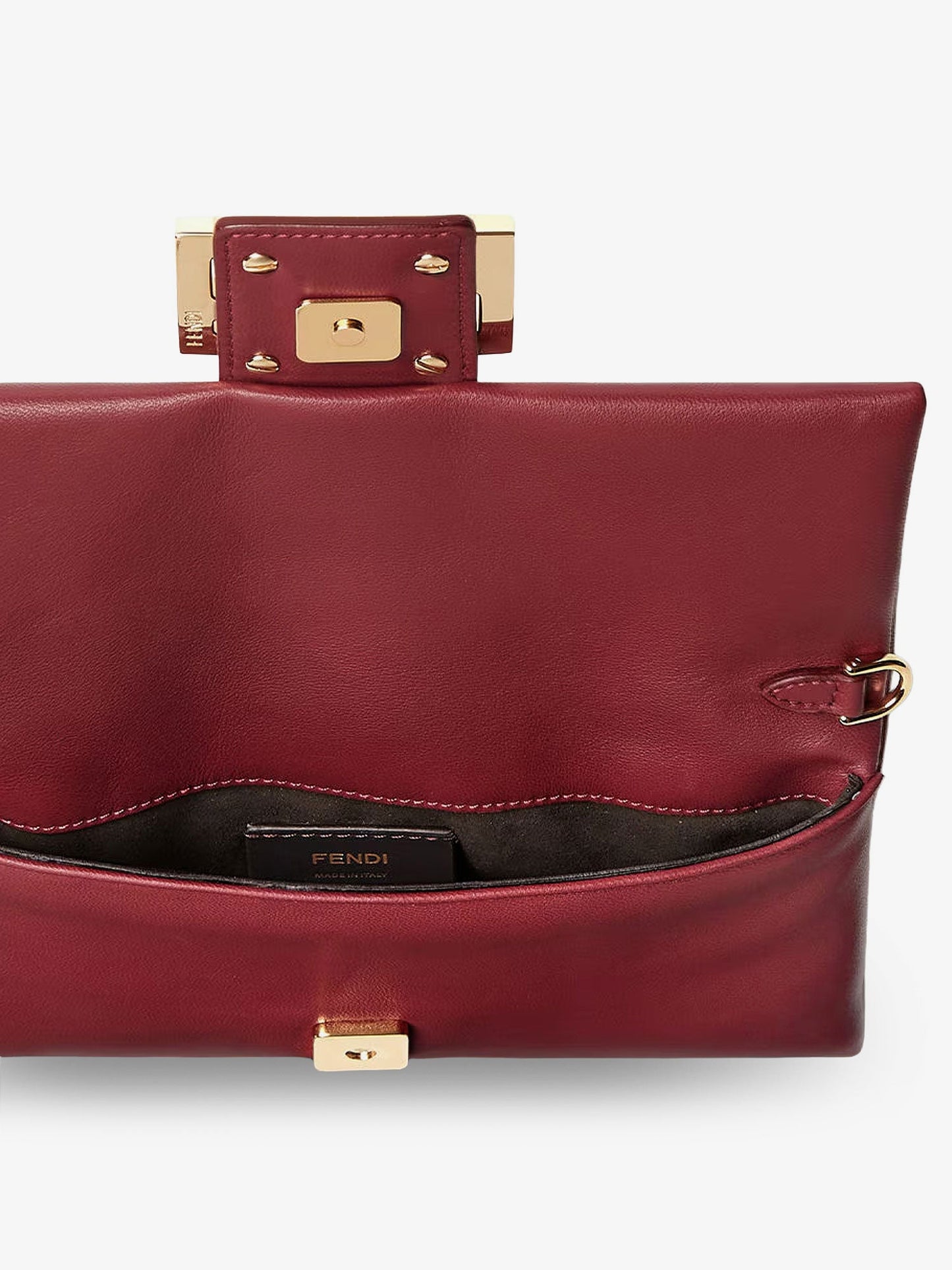 Fendi Women Mamma Baguette Leather Crossbody Bag FENDI
