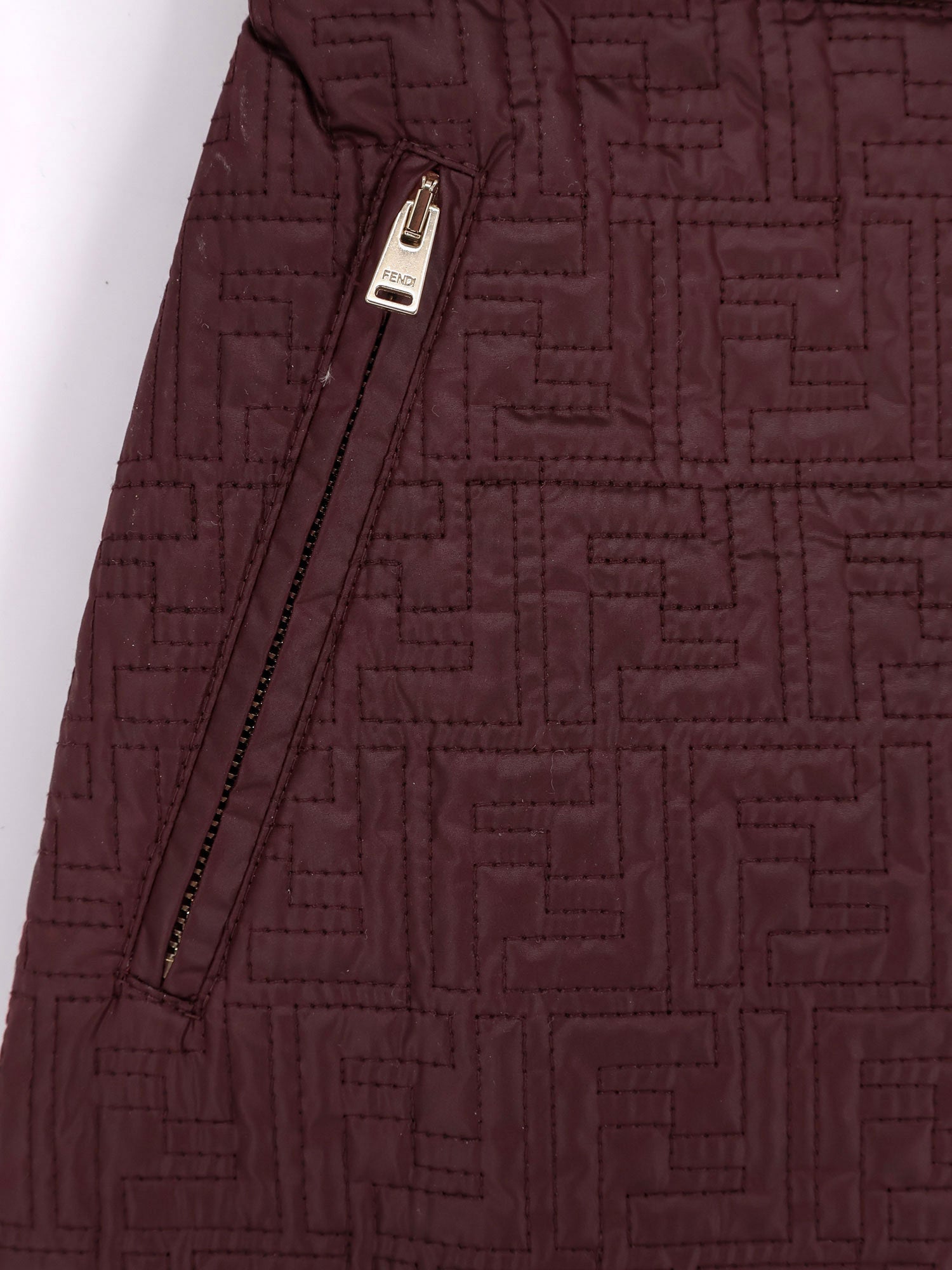 Fendi Women Quilted Nylon Mini Skirt FENDI