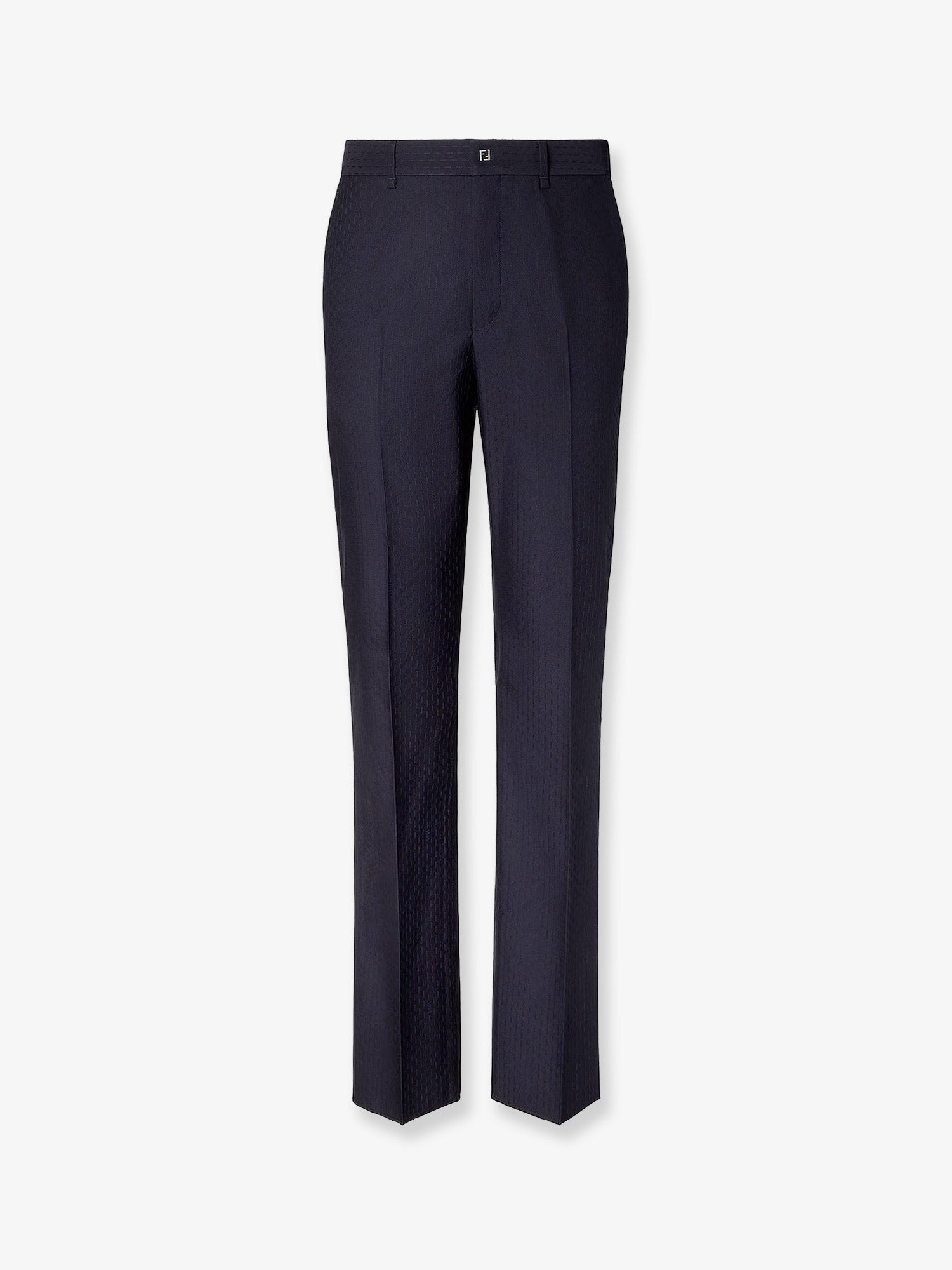 Fendi Men Trousers Wool Tonal Stitching FENDI