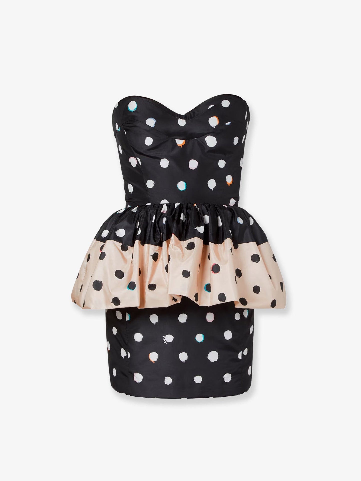 Fendi Women Falena Dots Taffeta' Bustier Dress FENDI