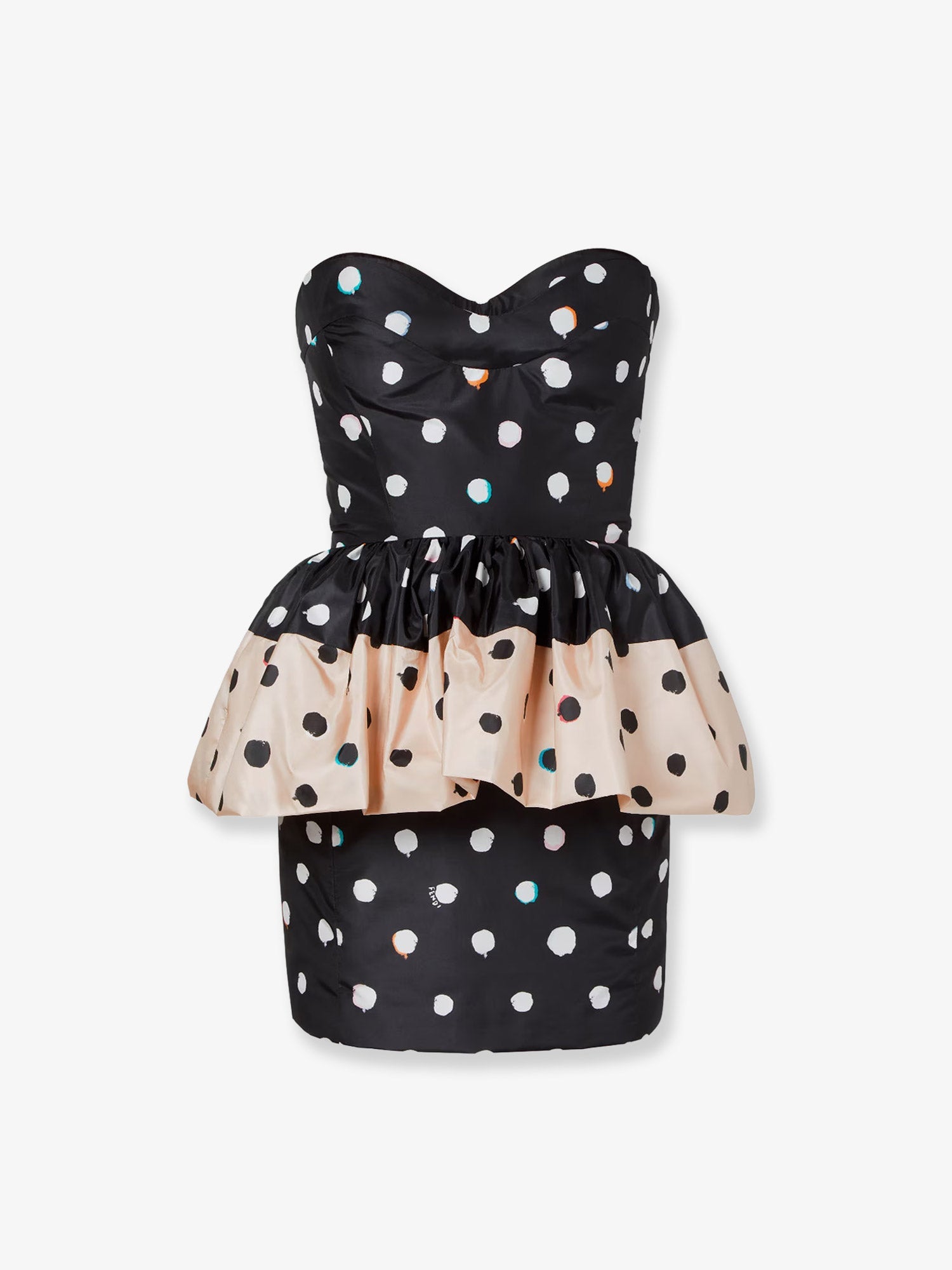 Fendi Women Falena Dots Taffeta' Bustier Dress FENDI