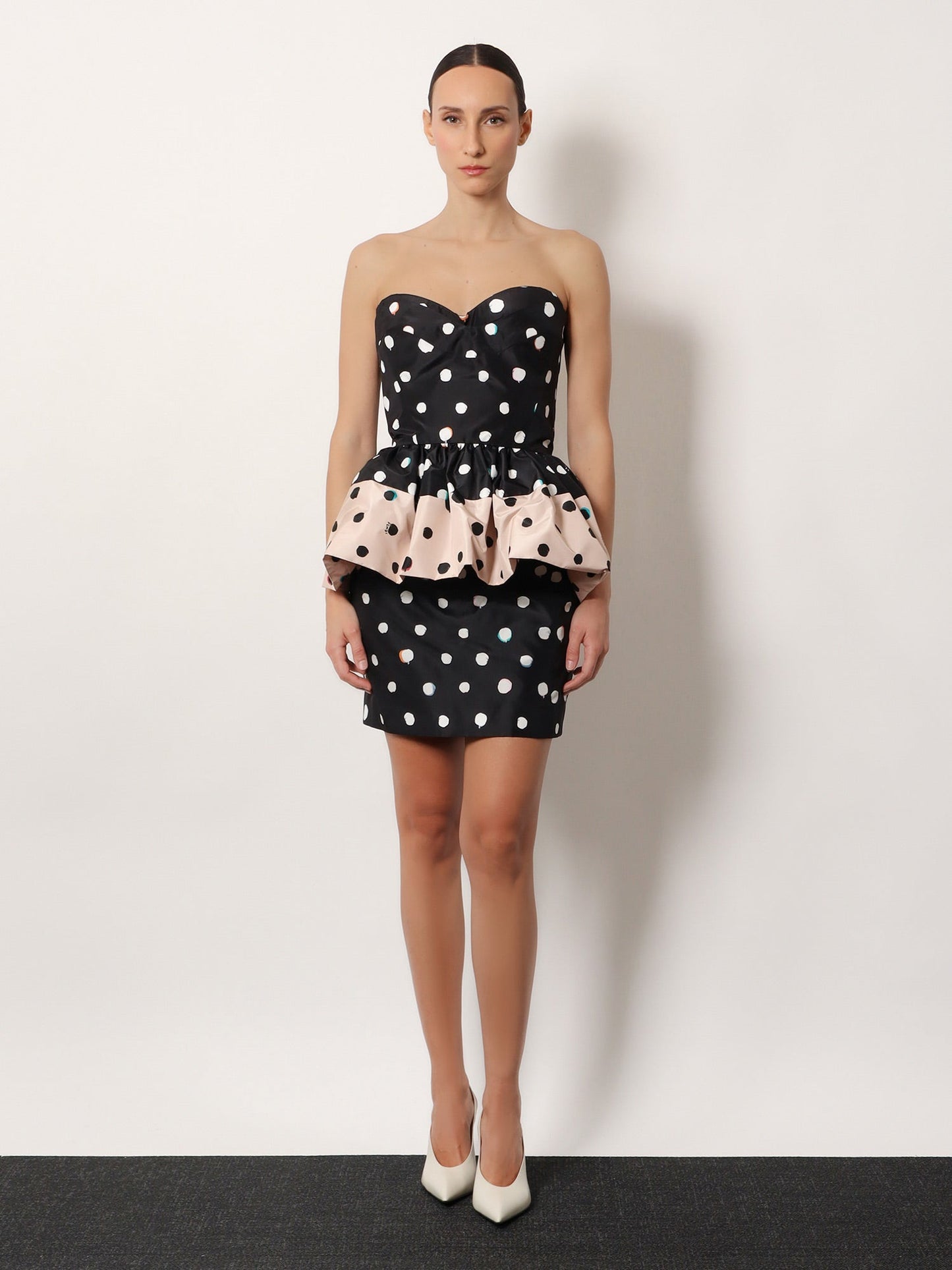 Fendi Women Falena Dots Taffeta' Bustier Dress FENDI