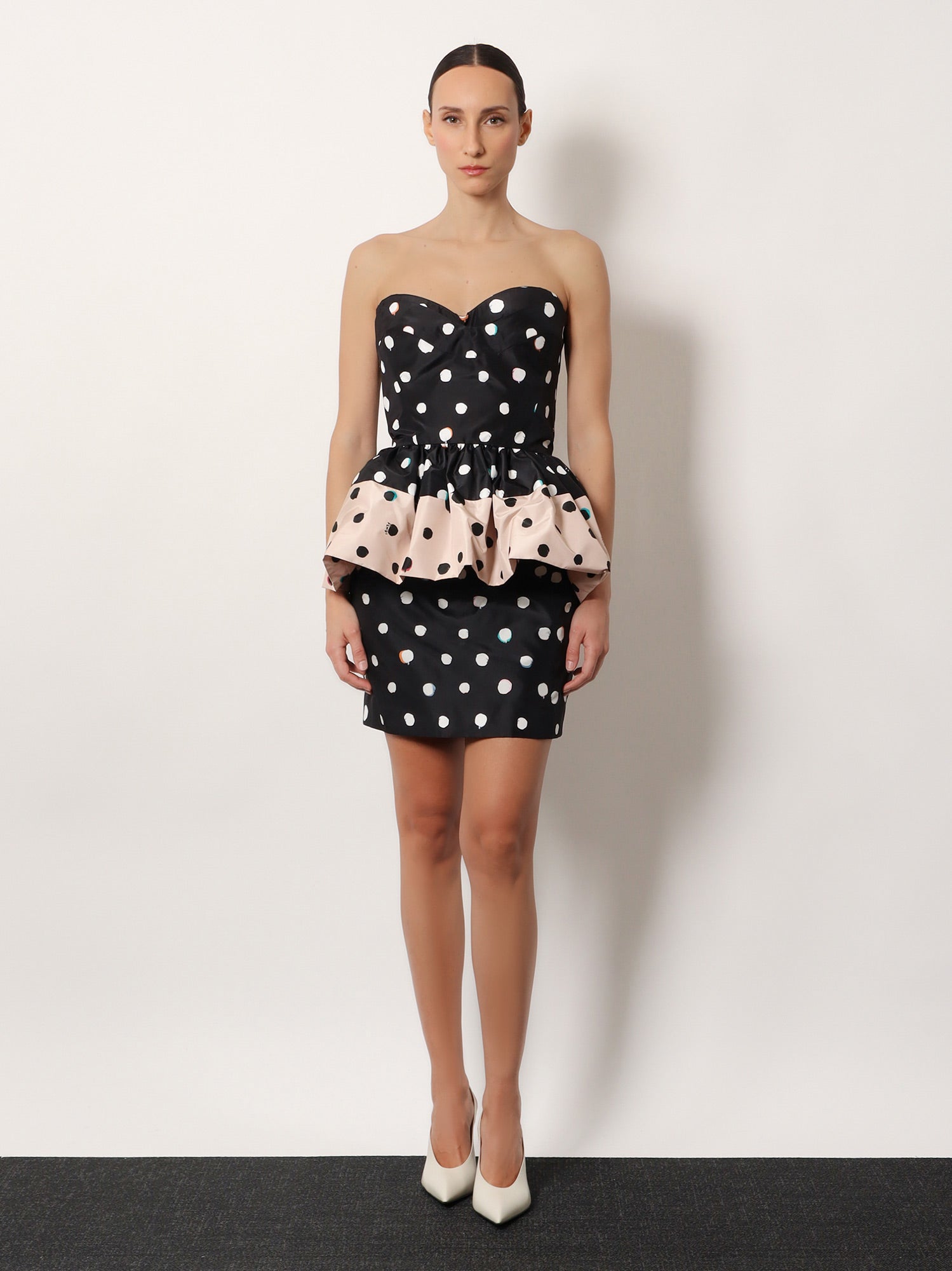 Fendi Women Falena Dots Taffeta' Bustier Dress FENDI
