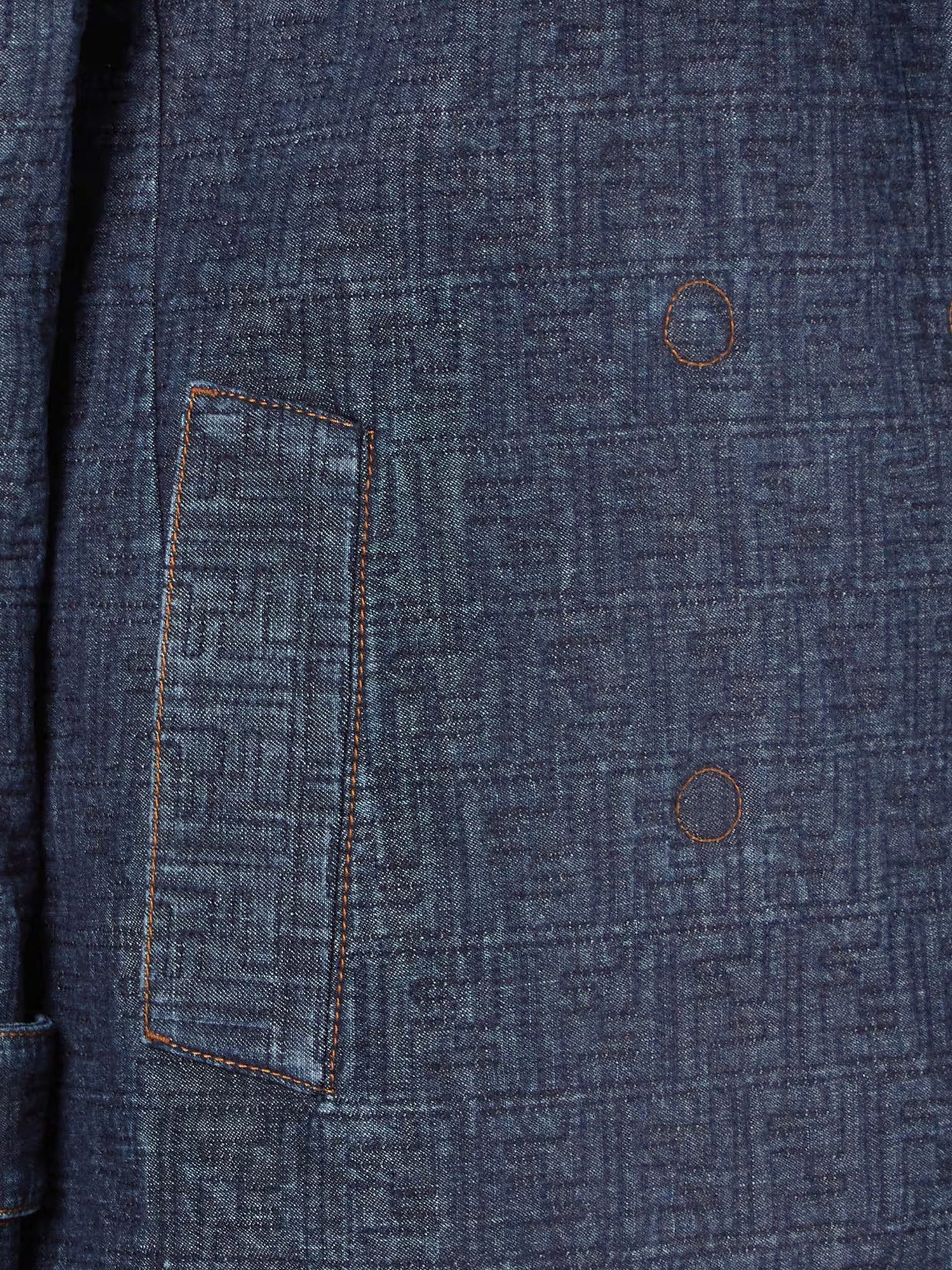 Fendi Women Ff Padded Denim Caban FENDI