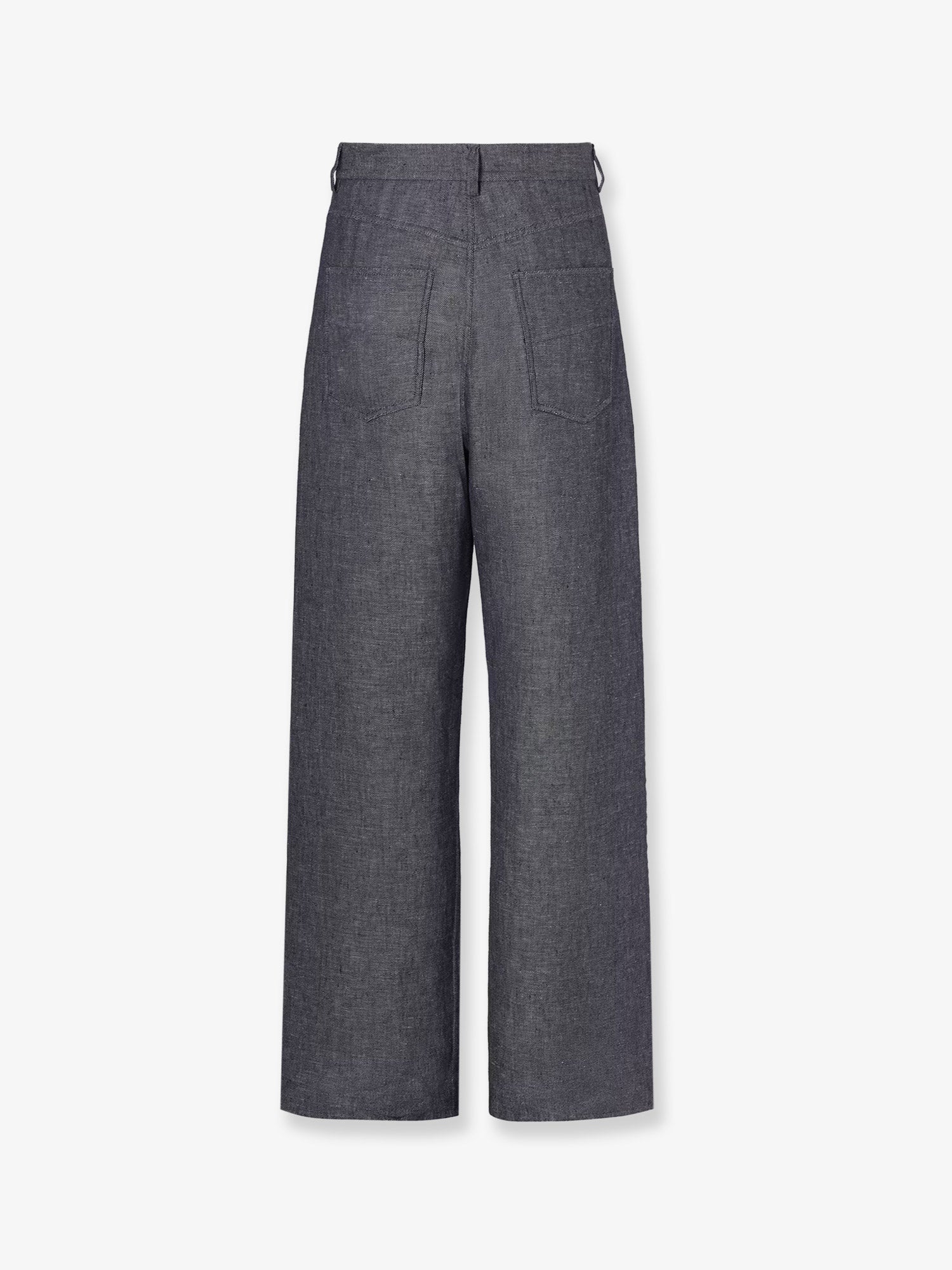 Fendi Men Relaxed Linen, Cotton And Silk Jeans FENDI