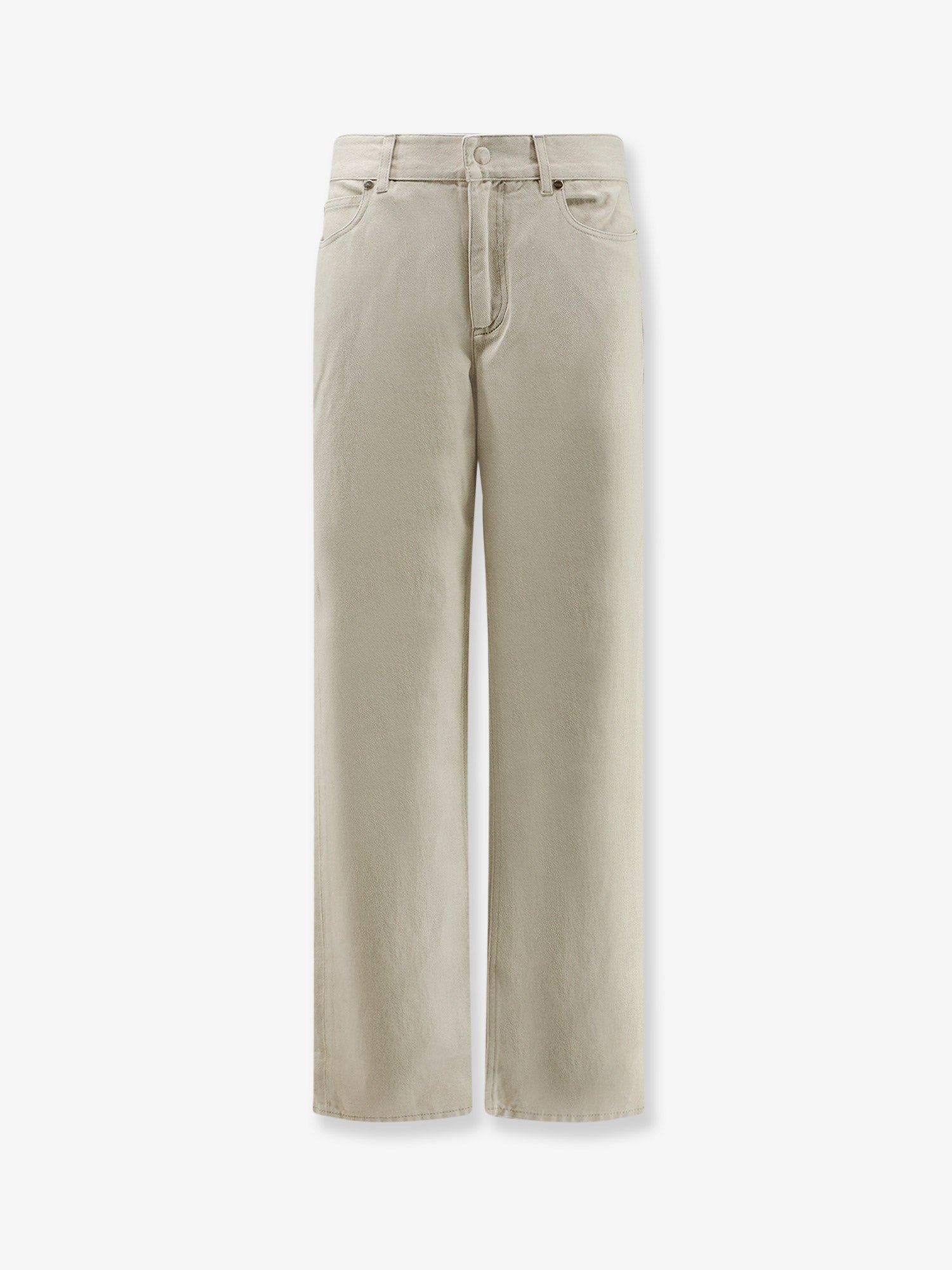 Fendi Women Beige Denim Trousers FENDI