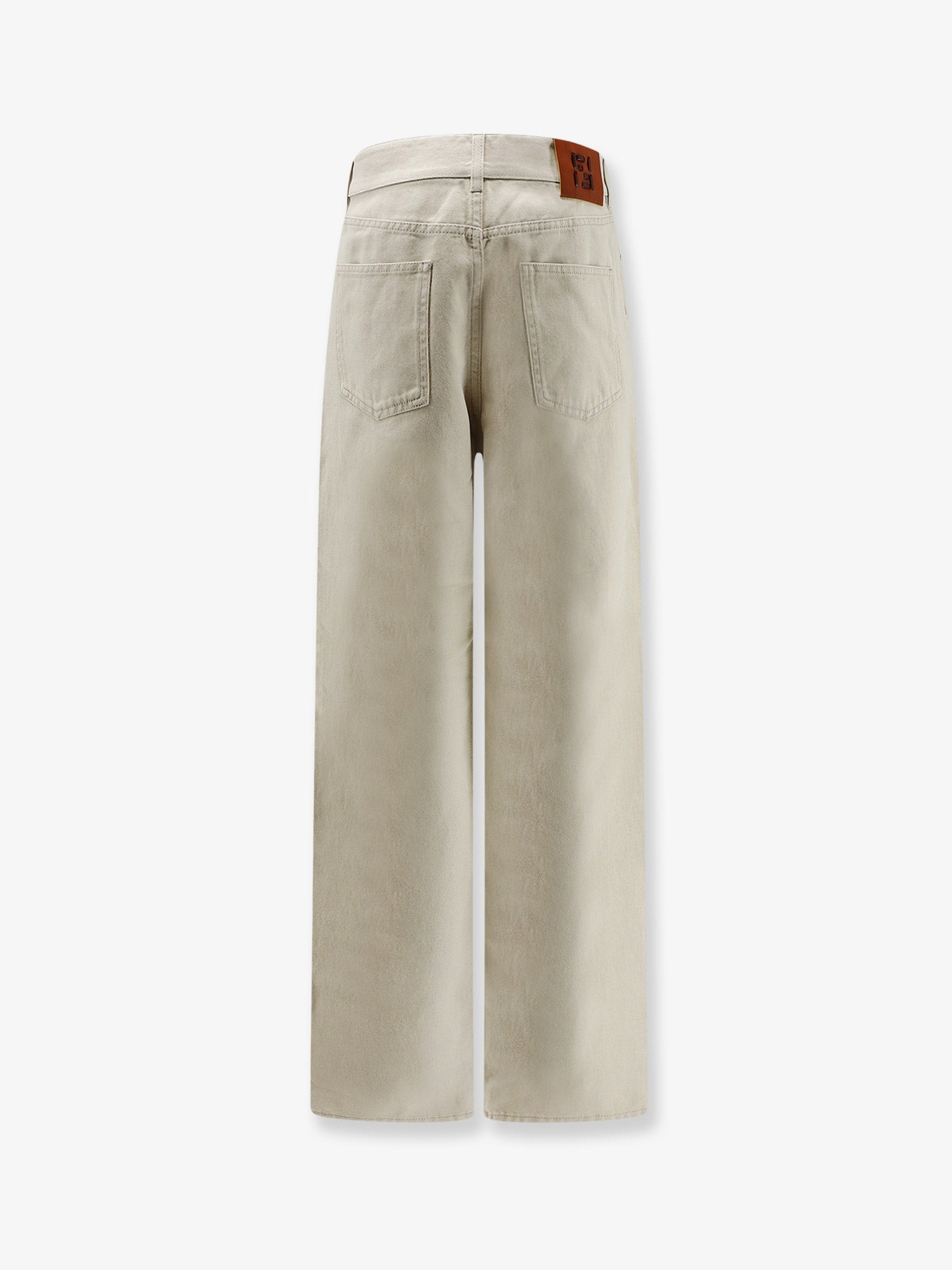 Fendi Women Beige Denim Trousers FENDI