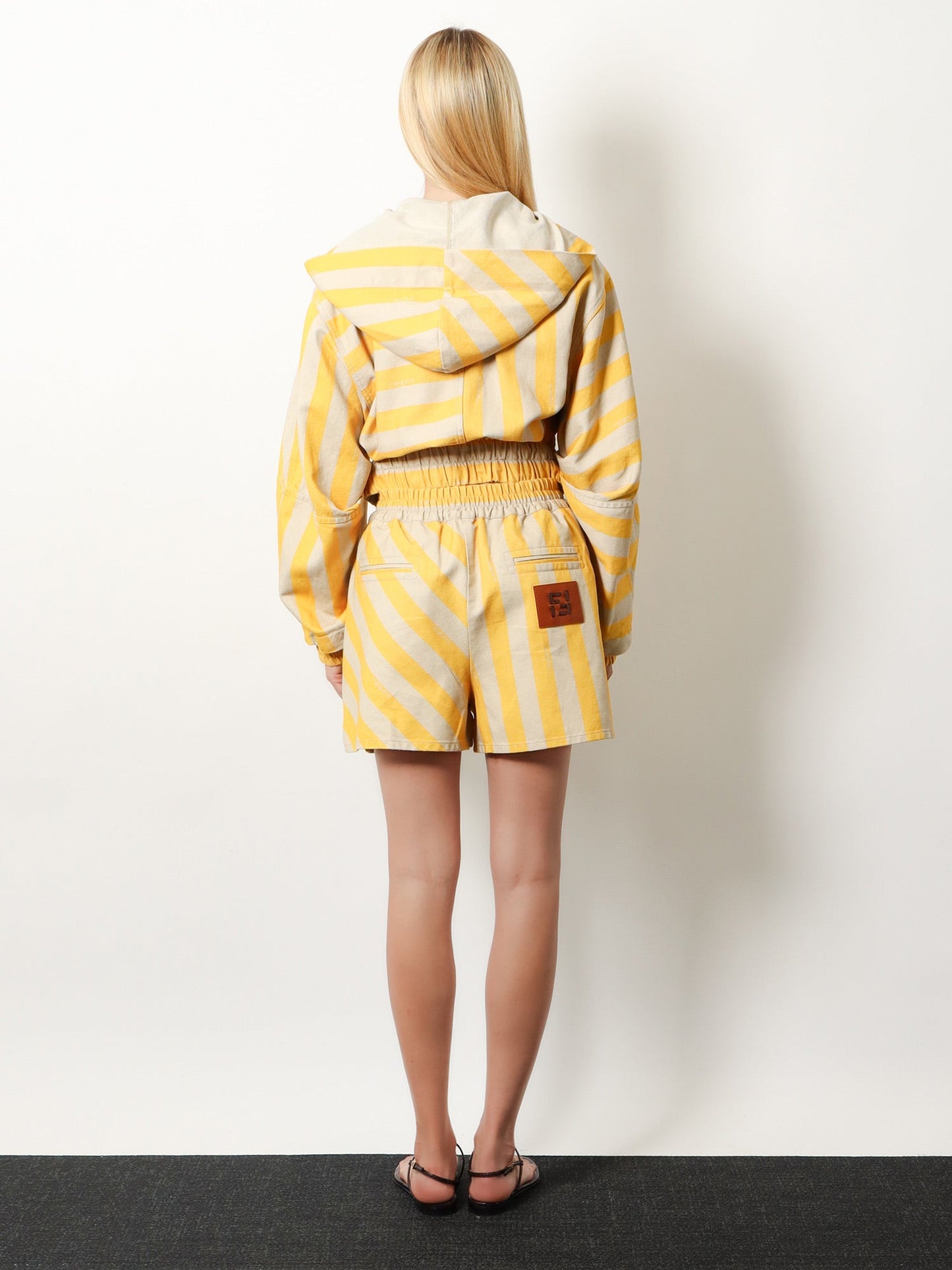 Fendi Women Cotton And Linen Shorts FENDI