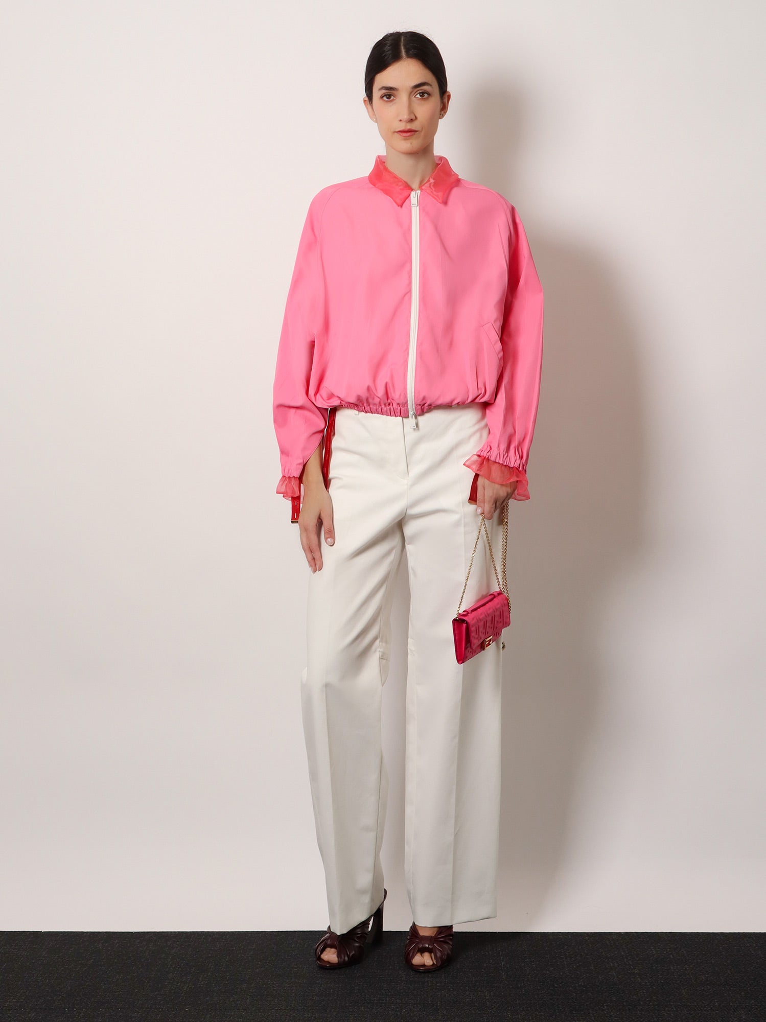 Fendi Women Technical Canvas Trousers FENDI