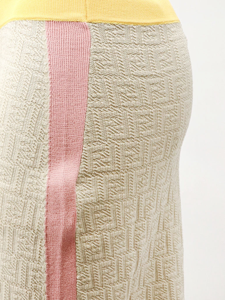 Fendi Women Ff Color Block Skirt FENDI