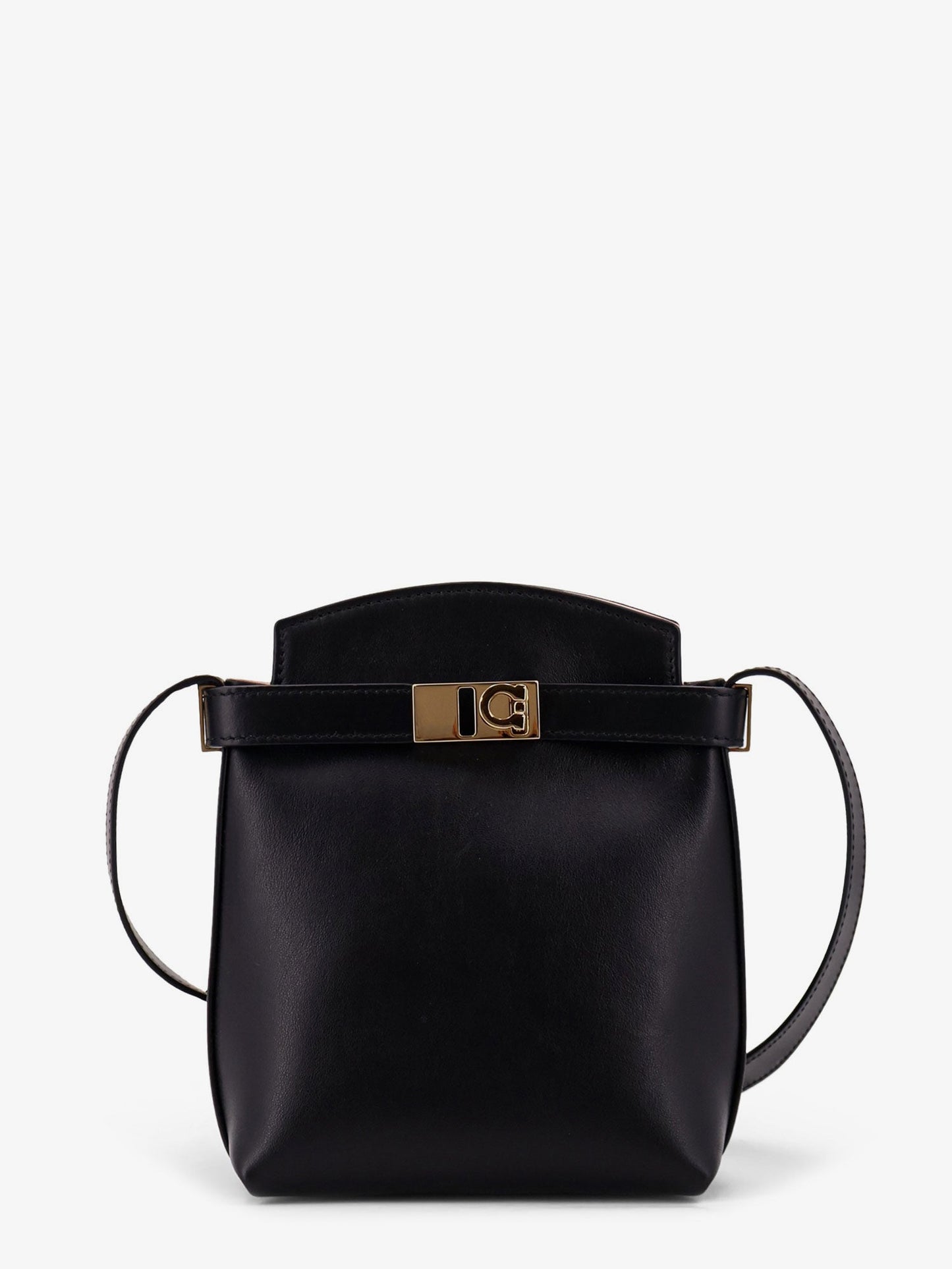 Ferragamo Women Leather Crossbody Bag With Gancini Detail FERRAGAMO