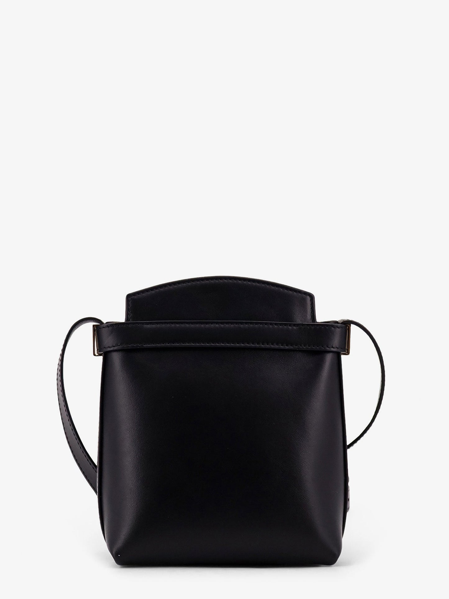 Ferragamo Women Leather Crossbody Bag With Gancini Detail FERRAGAMO