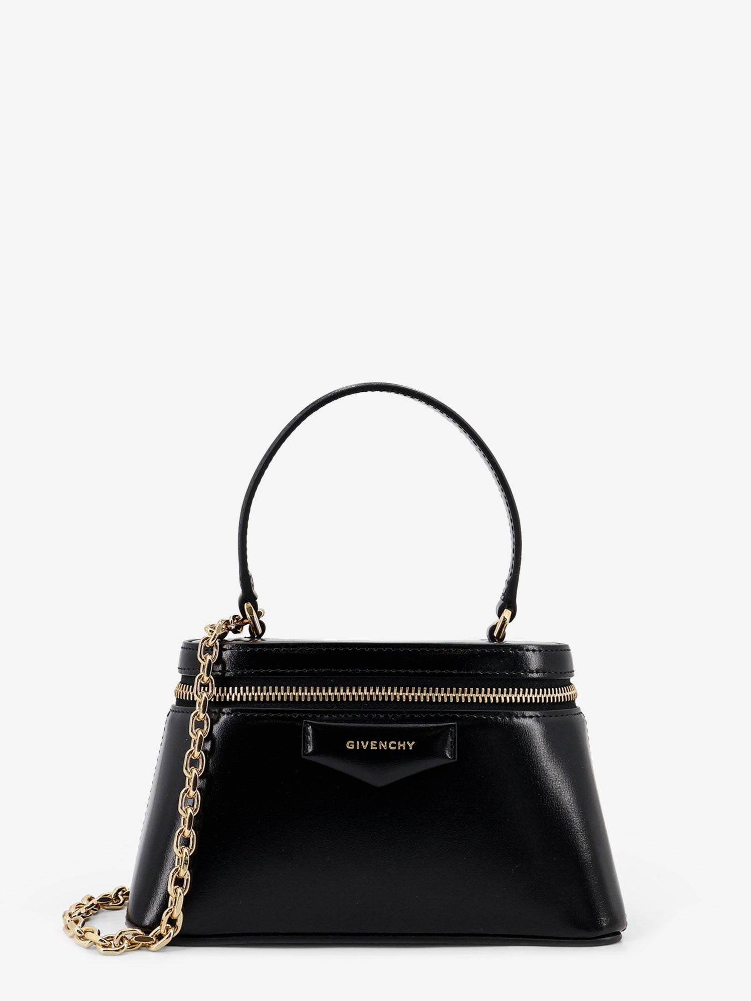 Givenchy Women Vanity Antigona Leather Handbag With Lettering Logo On The Front GIVENCHY