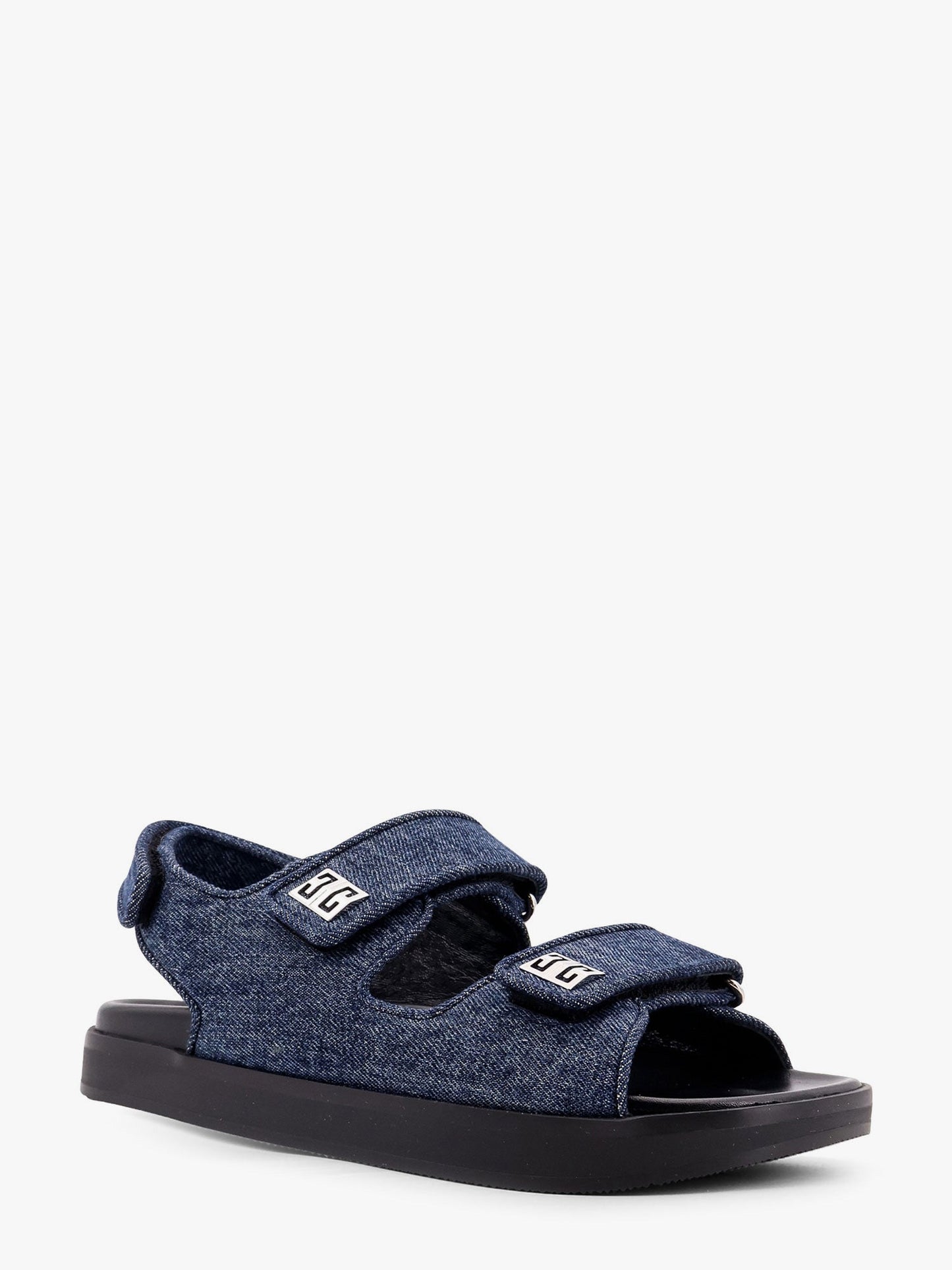 Givenchy Women Strap Flat Denim Sandals GIVENCHY