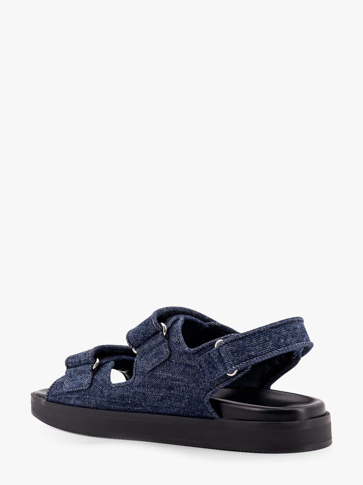 Givenchy Women Strap Flat Denim Sandals GIVENCHY