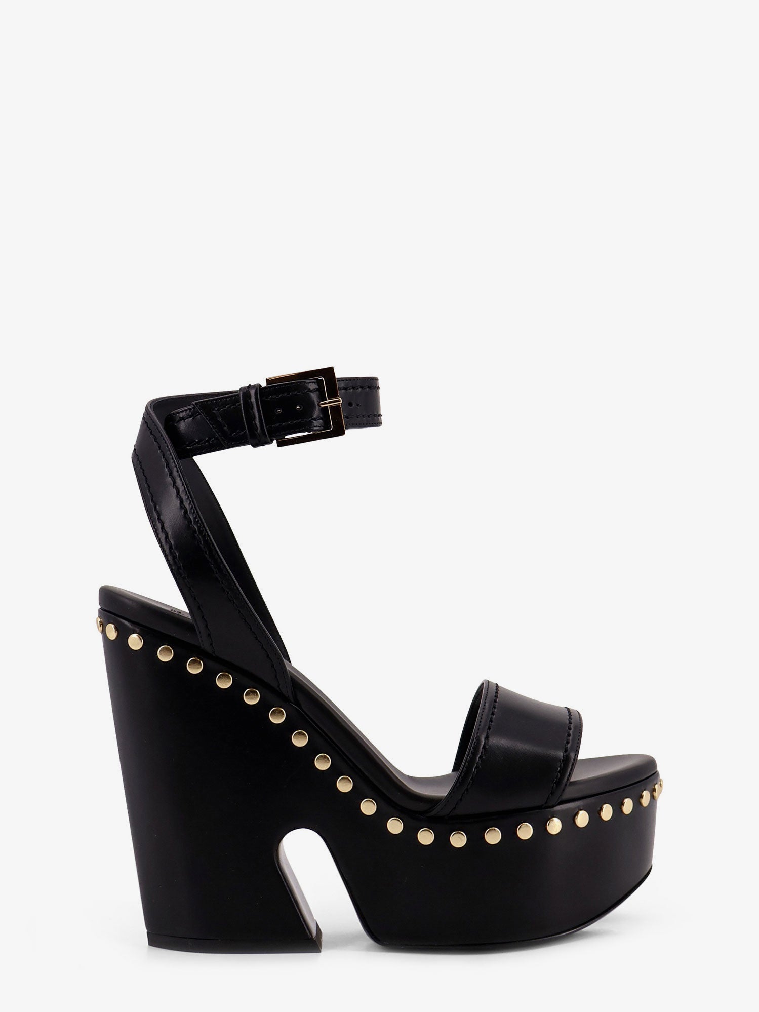 Givenchy Women Leather Sandals With Studs GIVENCHY