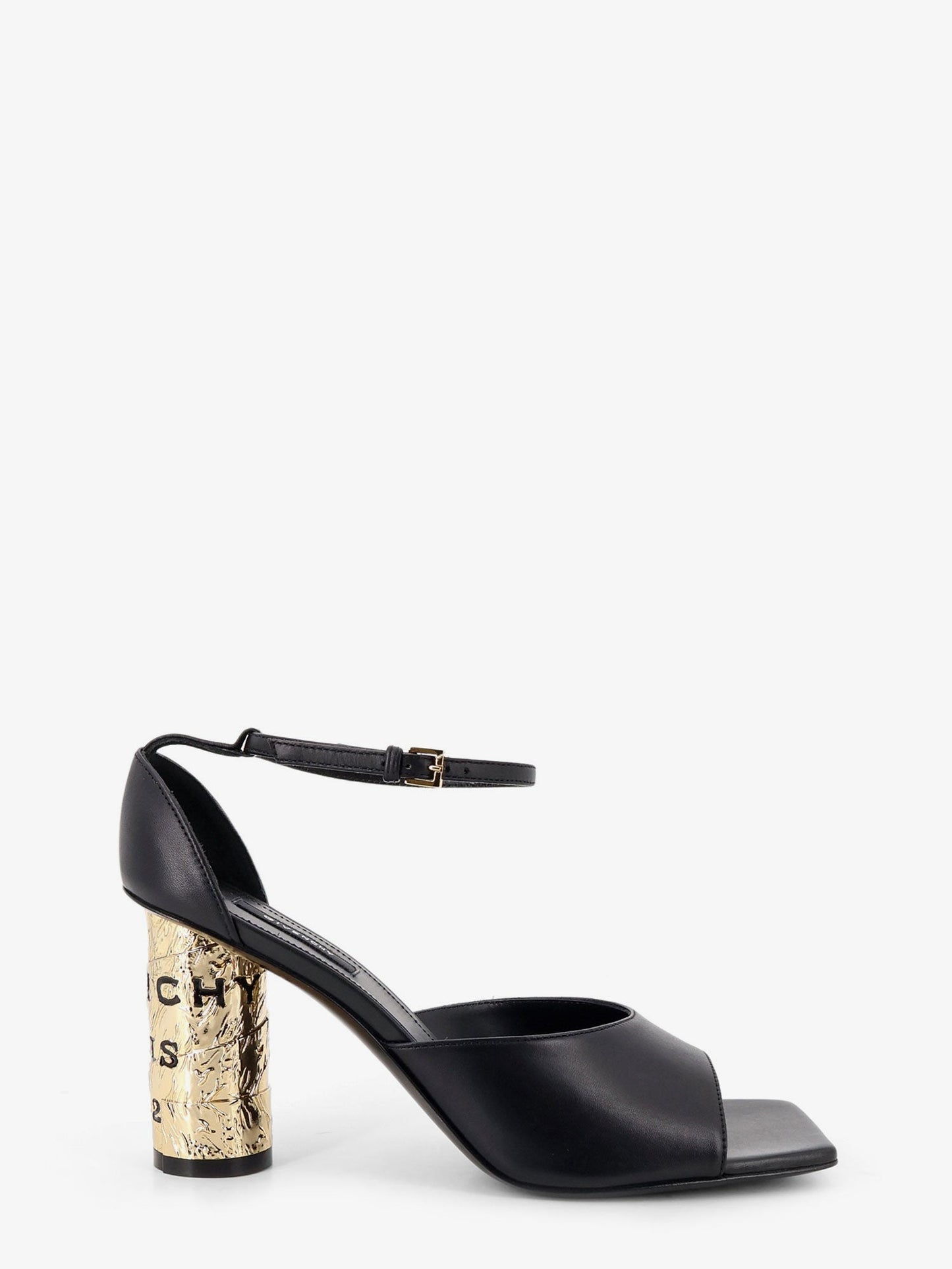 Givenchy Women Leather Sandals With Tape Heel GIVENCHY