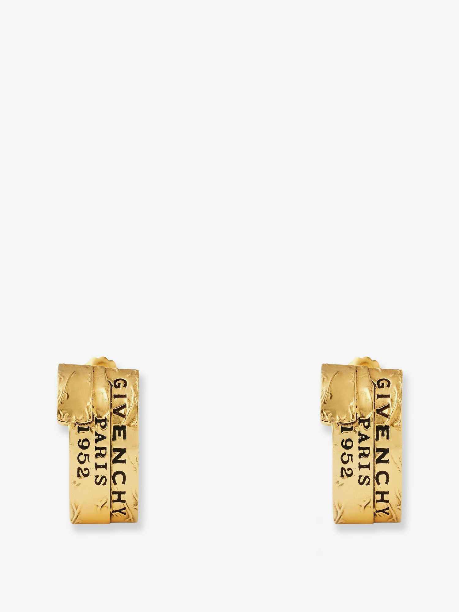 Givenchy Women Givenchy Tape Metal Earrings With Gold Finishes GIVENCHY