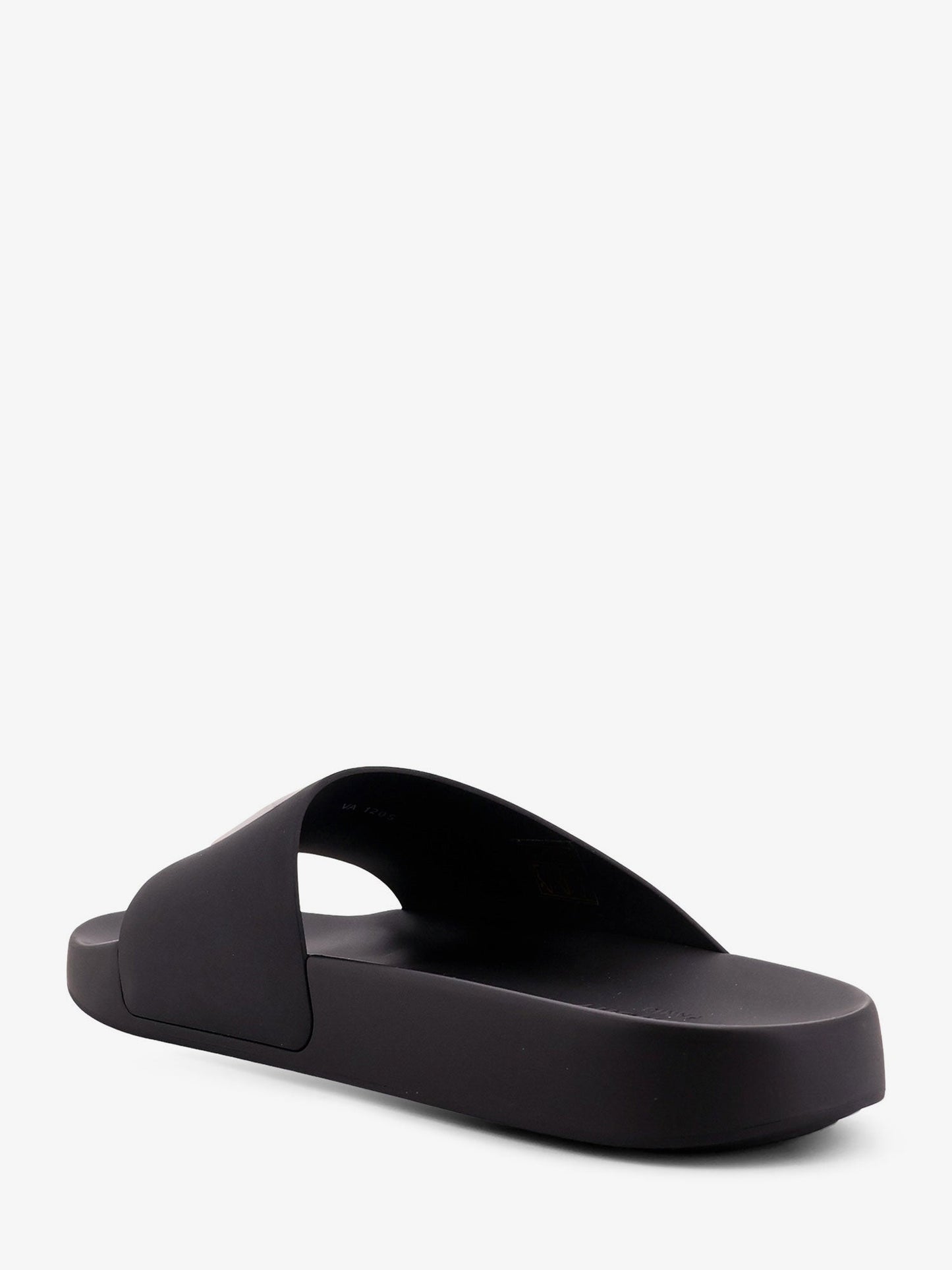 Givenchy Men Rubber Slide With Logo Lettering Patch GIVENCHY