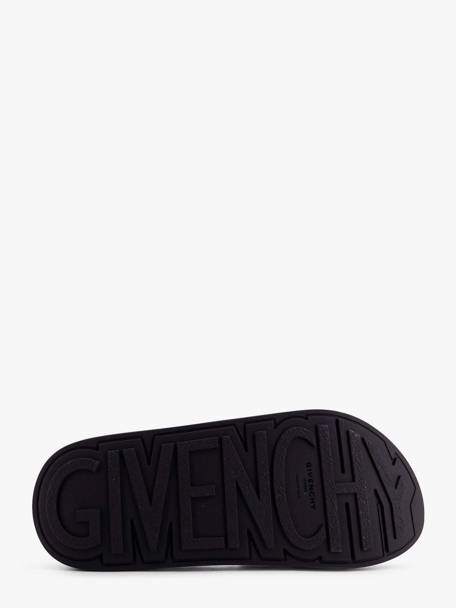 Givenchy Men Rubber Slide With Logo Lettering Patch GIVENCHY