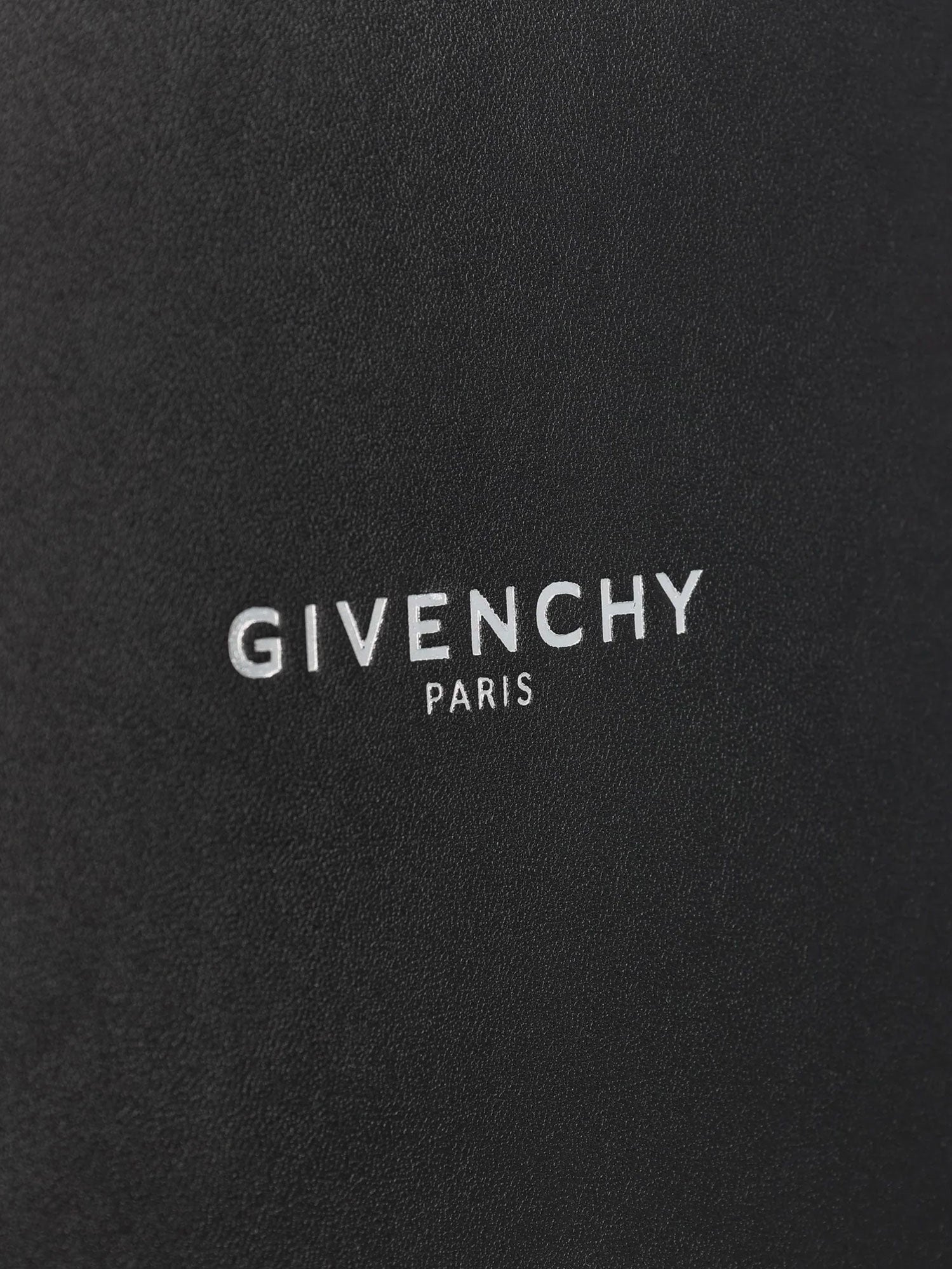 Givenchy Men Leather Clutch Bag With Lettering Logo On The Front GIVENCHY