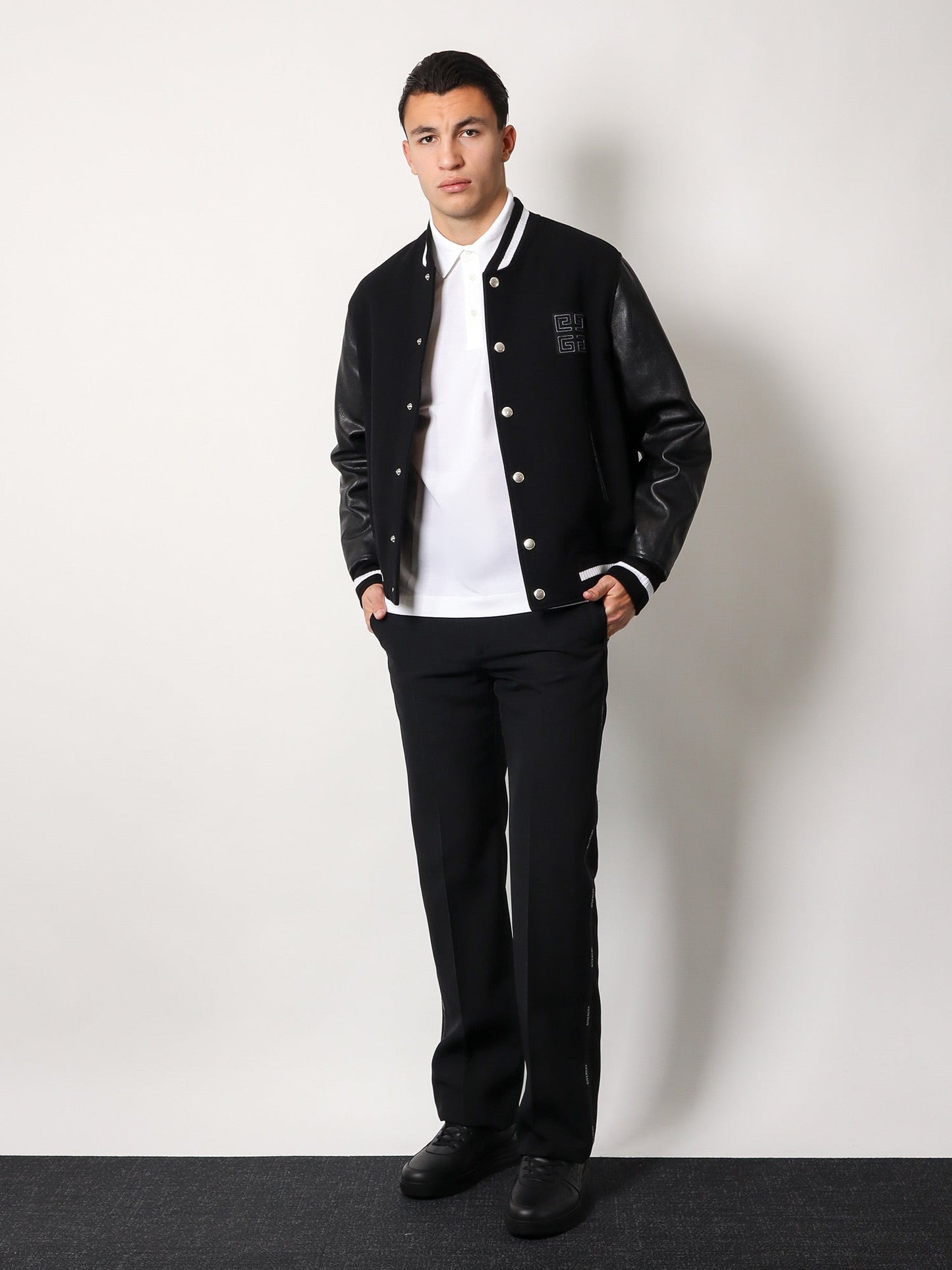 Givenchy Men Pique Cotton Polo Shirt With 4G Embroidery GIVENCHY