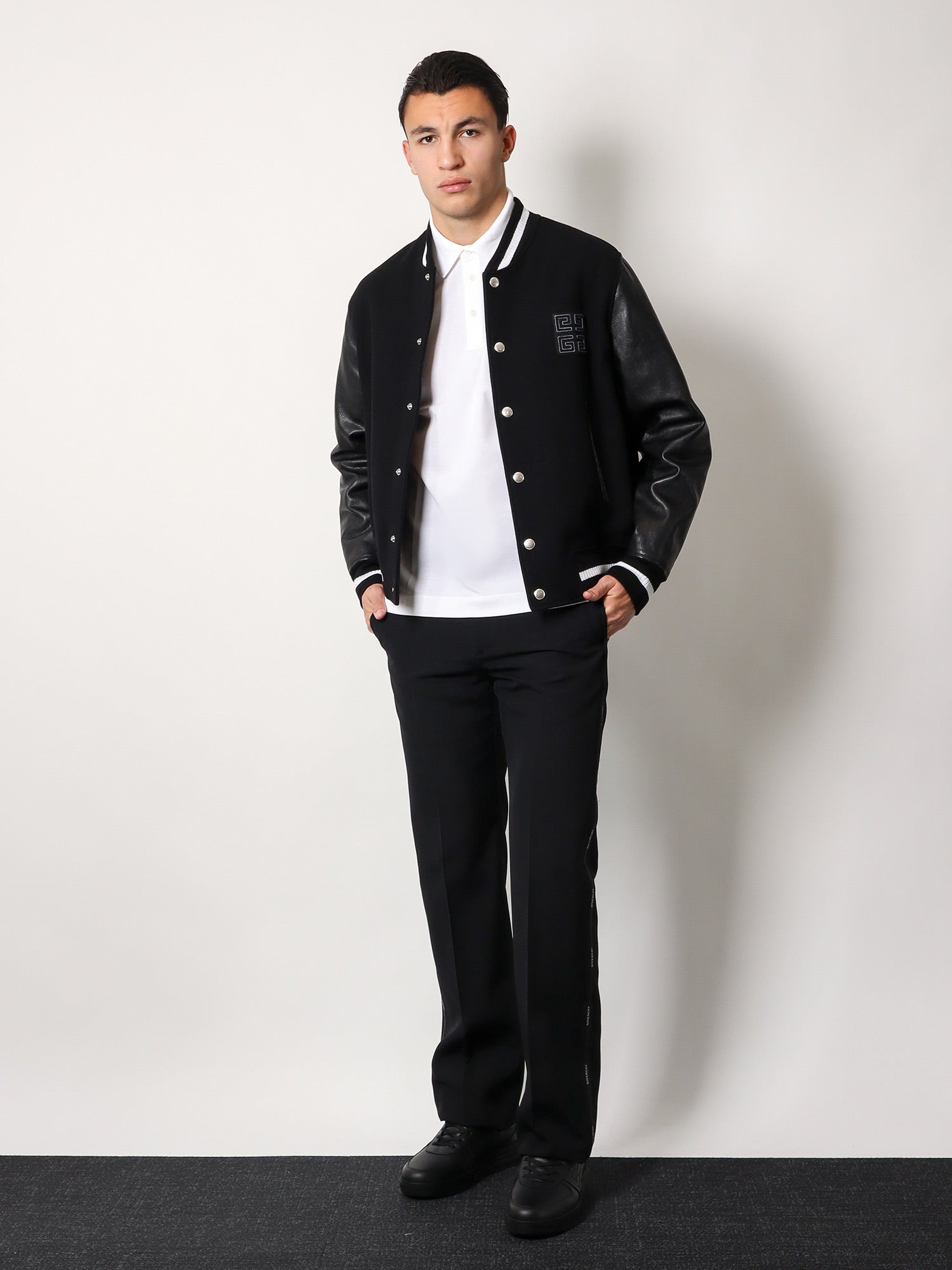 Givenchy Men Pique Cotton Polo Shirt With 4G Embroidery GIVENCHY