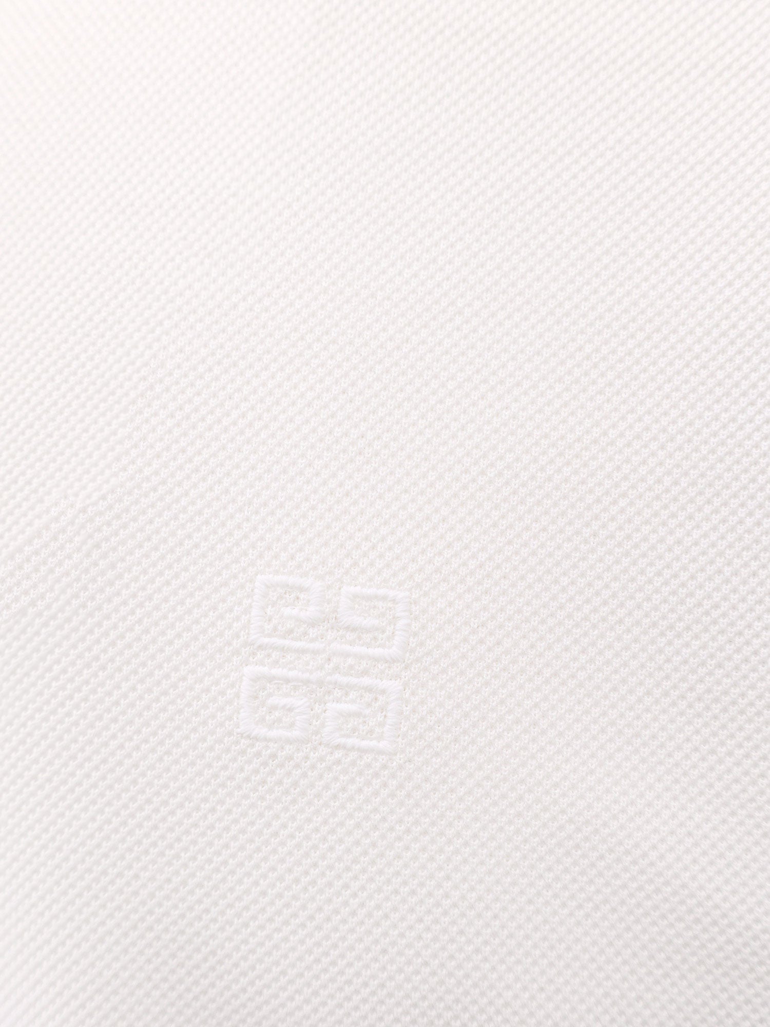 Givenchy Men Pique Cotton Polo Shirt With 4G Embroidery GIVENCHY