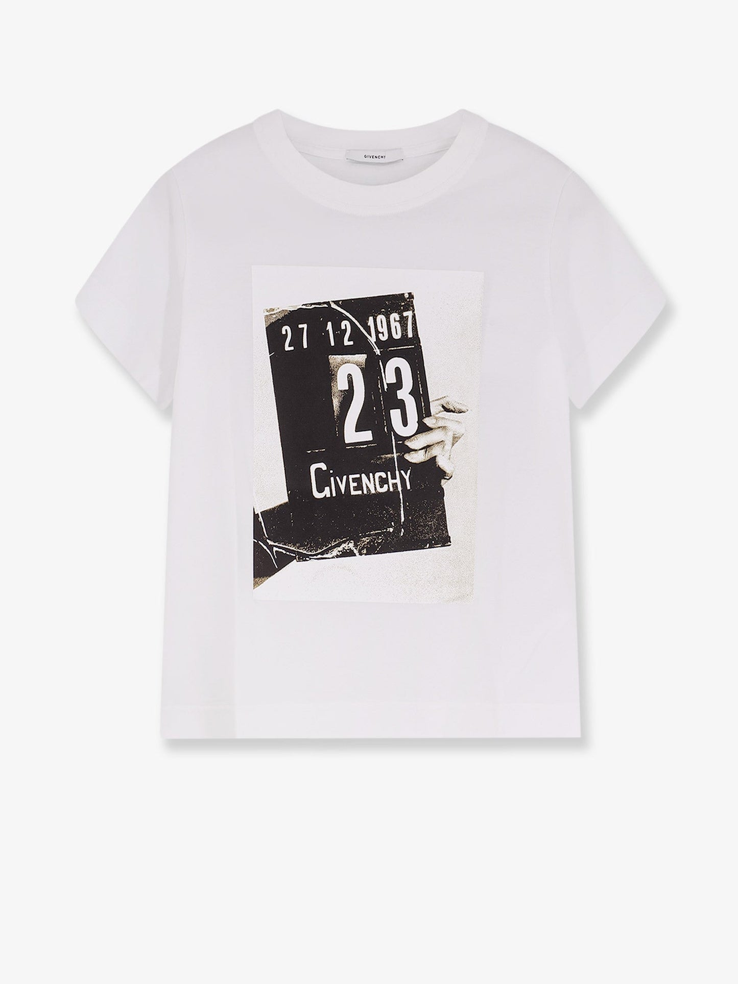 Givenchy Women Cotton T-Shirt With Print On The Front GIVENCHY