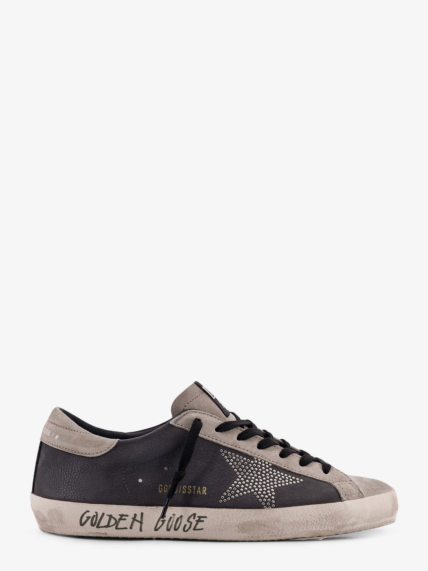 Golden Goose Deluxe Brand Men Superstar Leather Sneakers With Side Logo GOLDEN GOOSE