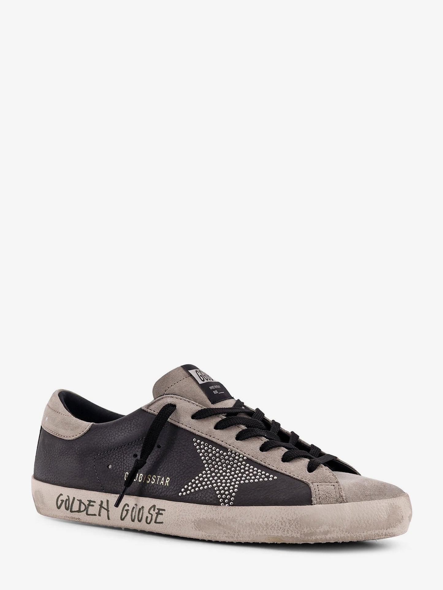 Golden Goose Deluxe Brand Men Superstar Leather Sneakers With Side Logo GOLDEN GOOSE