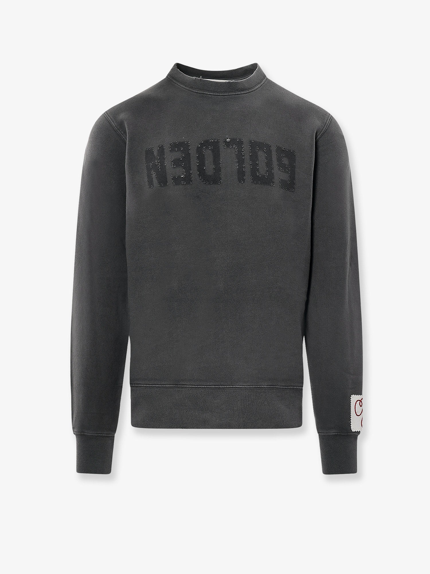 Golden Goose Deluxe Brand Men Archibald Distressed Cotton Sweatshirt GOLDEN GOOSE