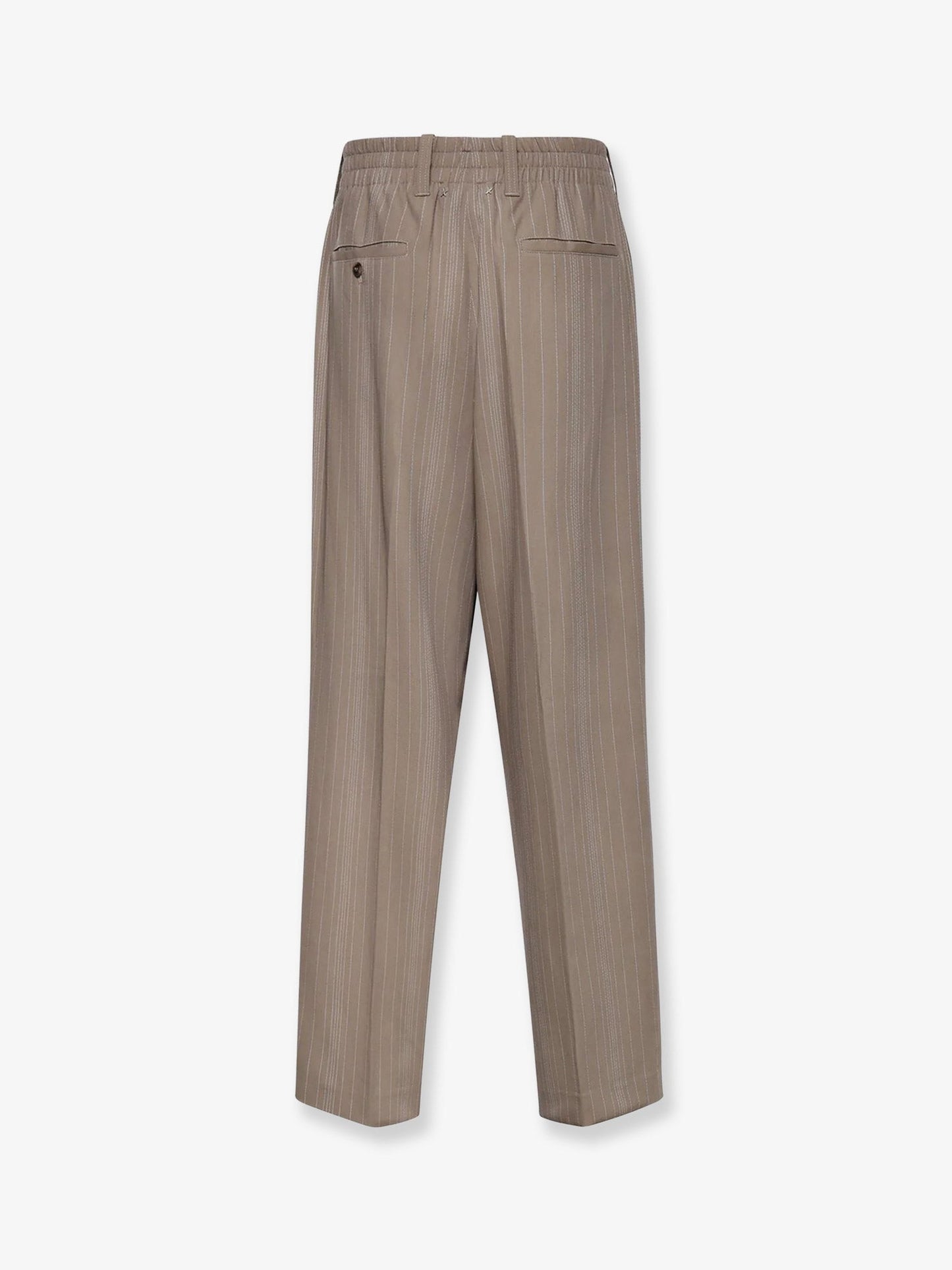 Golden Goose Deluxe Brand Men Wool Blend Trousers With Pinstripe Pattern GOLDEN GOOSE