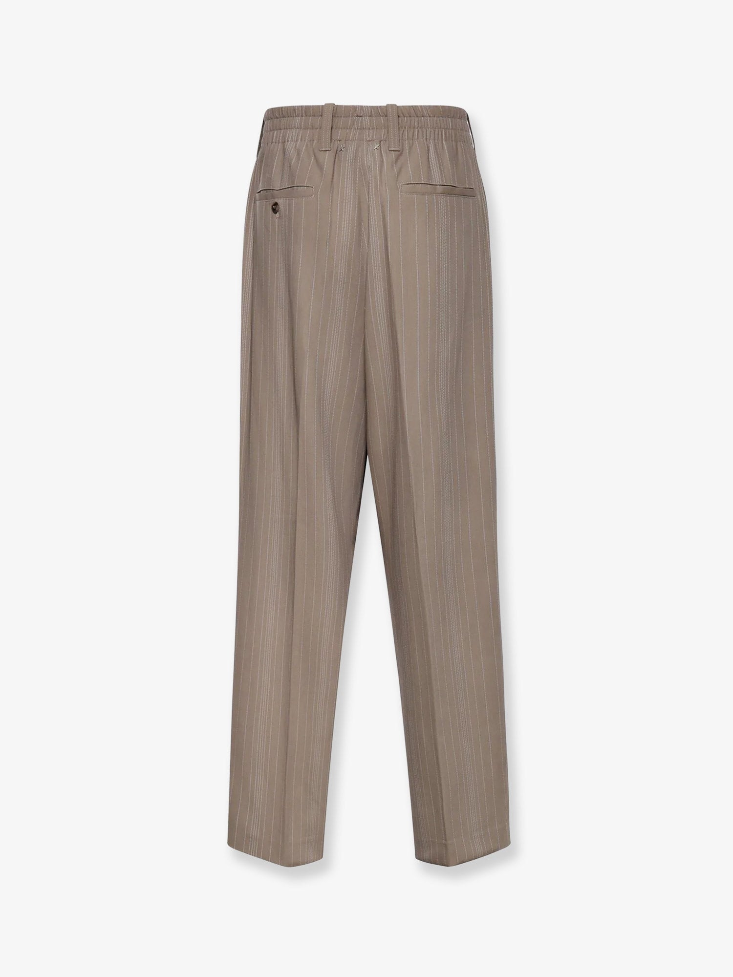 Golden Goose Deluxe Brand Men Wool Blend Trousers With Pinstripe Pattern GOLDEN GOOSE