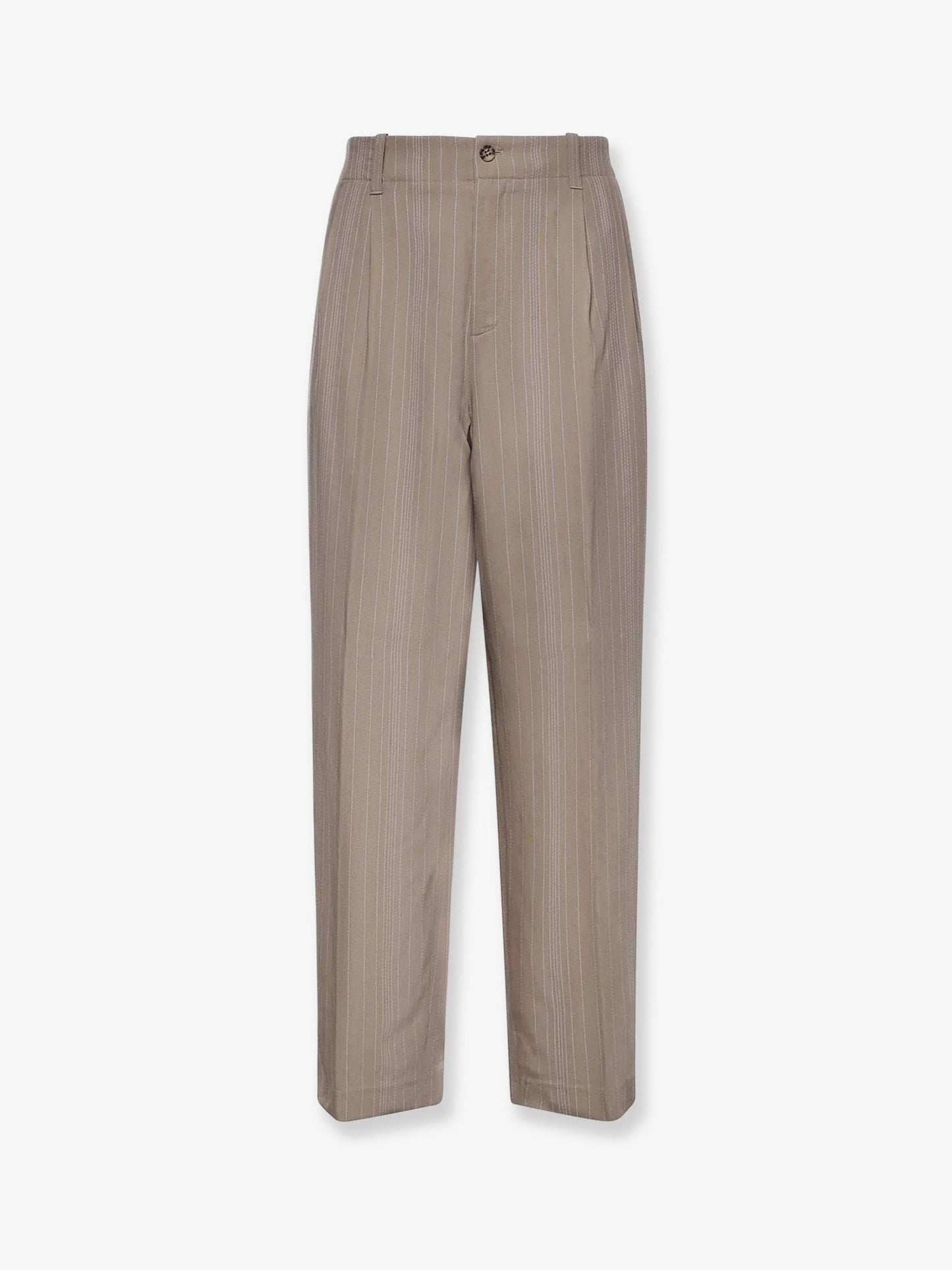 Golden Goose Deluxe Brand Men Wool Blend Trousers With Pinstripe Pattern GOLDEN GOOSE